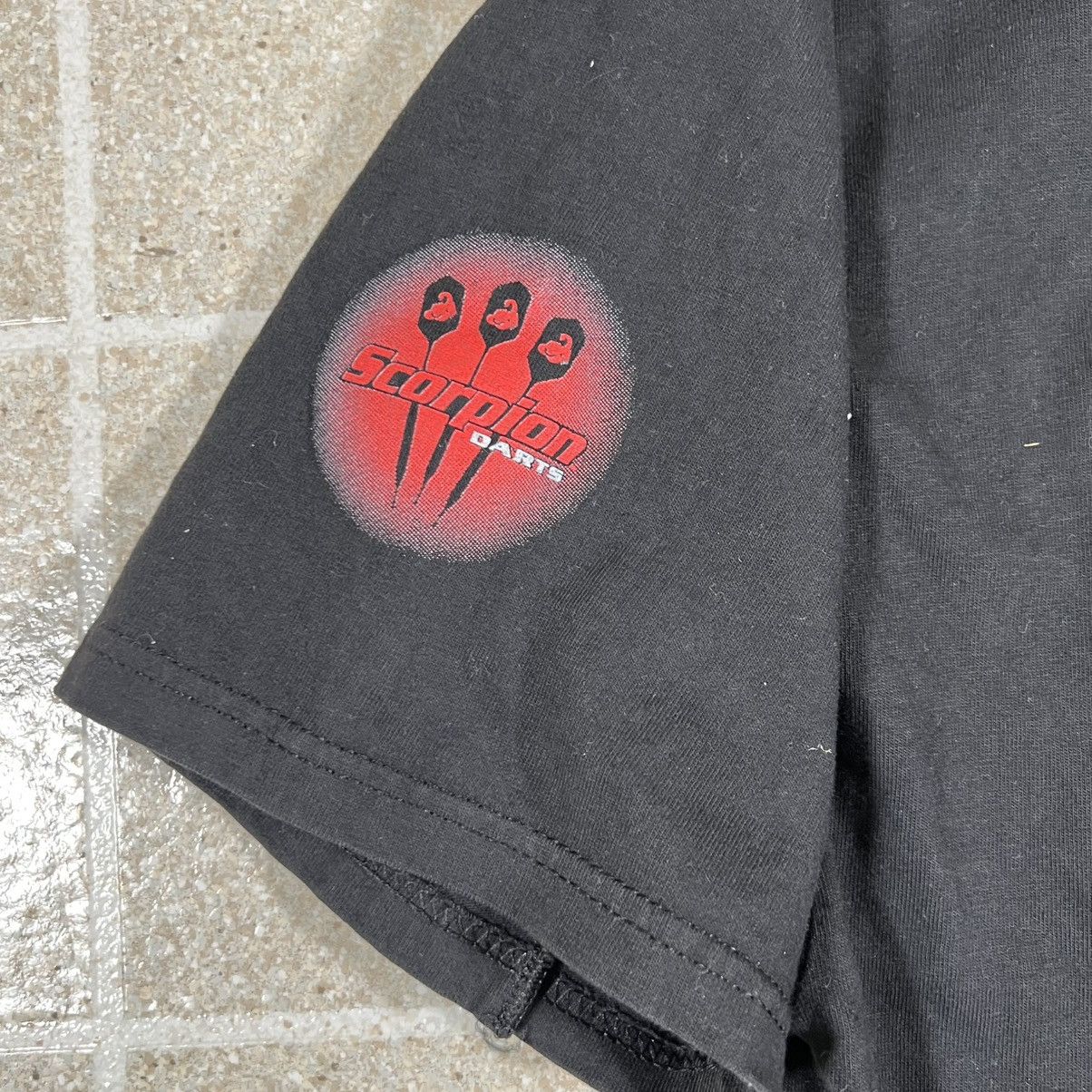 Hanes Vintage 1995 Black XL Hanes Beefy Tshirt Scorpion Dart Size US XL / EU 56 / 4 - 3 Thumbnail