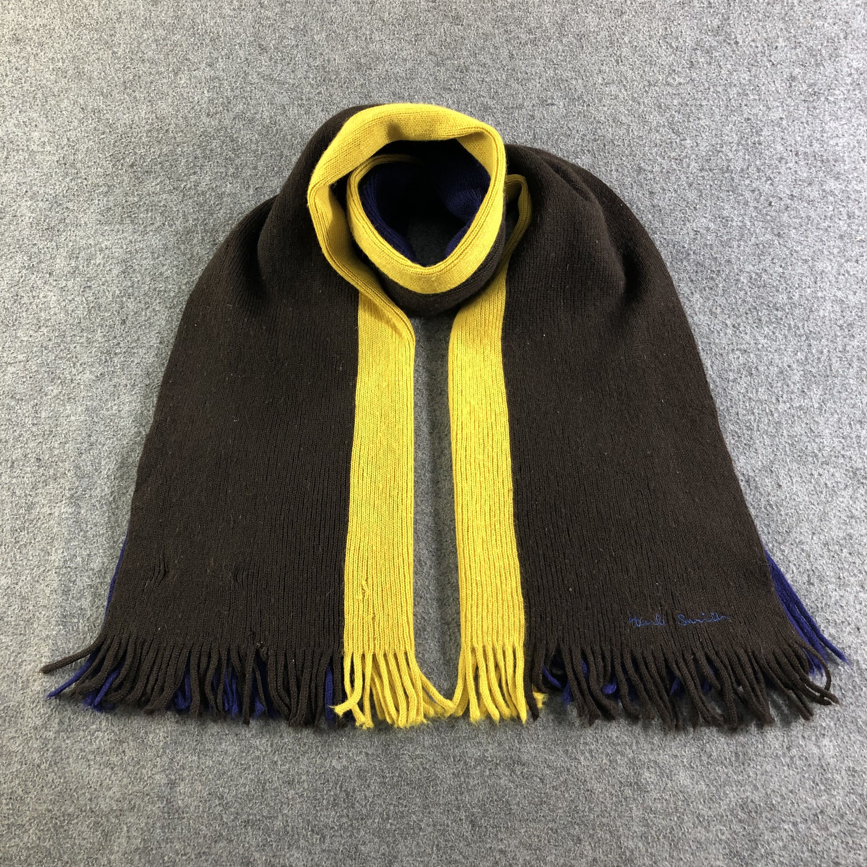 Paul Smith Paul Smith Knit Wool Scarf Muffler Neckwear V2138 Size ONE SIZE - 1 Thumbnail