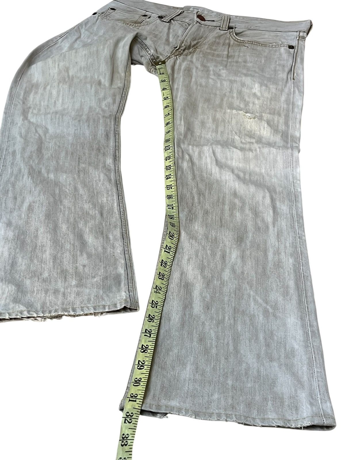 Edwin VINTAGE EDWIN 503 FLARED/BOOT CUT BLUE TRIP DISTRESSED JEANS Size US 34 / EU 50 - 13 Thumbnail