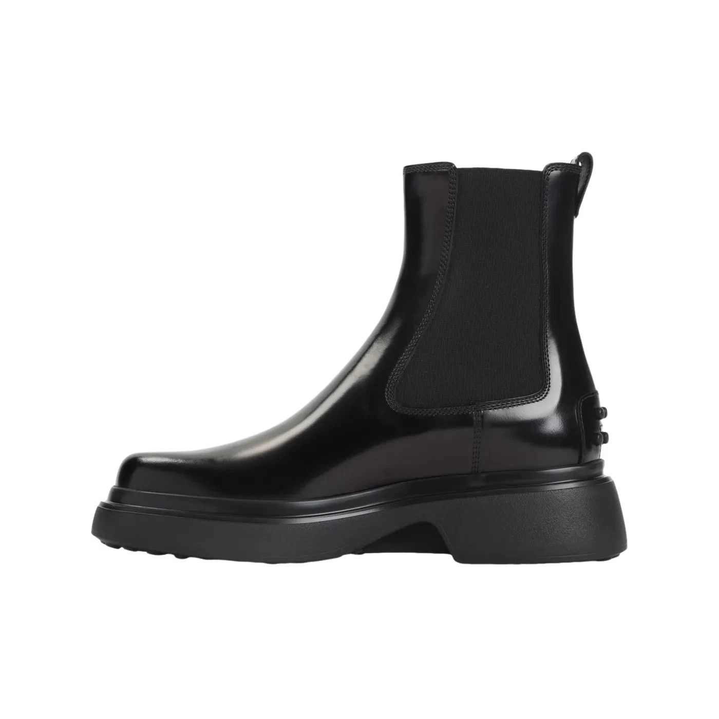 TOD'S Black Leather Ankle Boots New And Authentic
