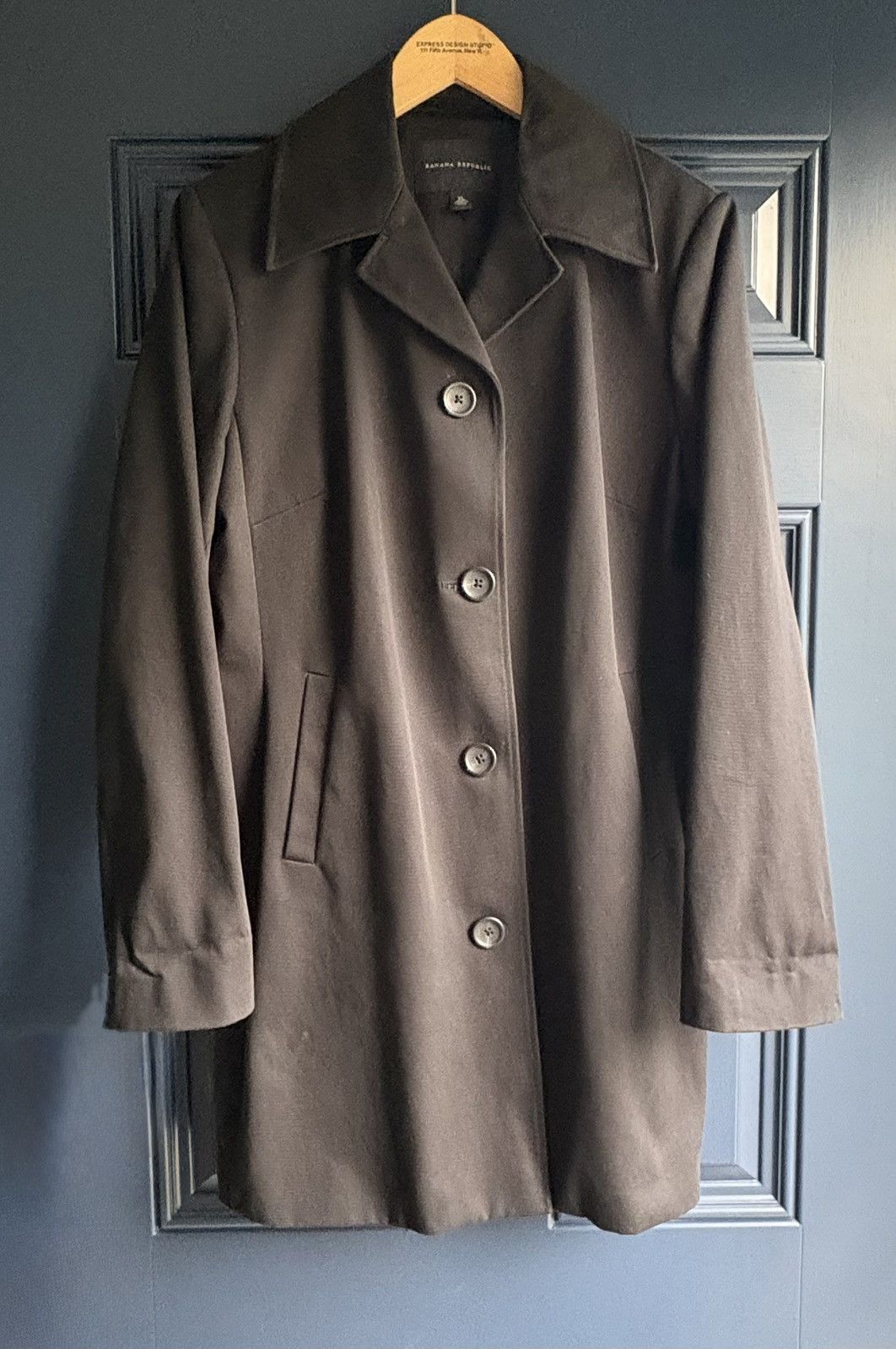 Banana Republic Banana Republic Single Breasted Mac/Car Coat (XL W Size XL / US 12-14 / IT 48-50 - 1 Thumbnail