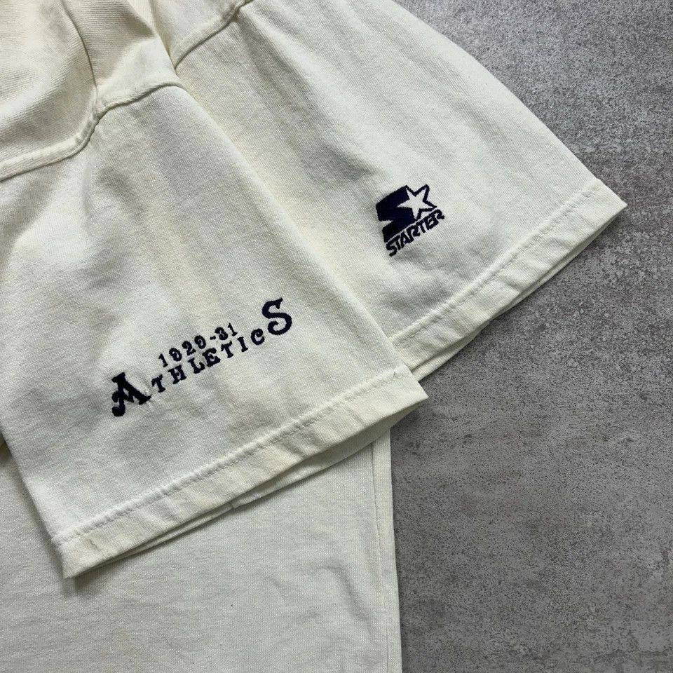 MLB × Starter × Vintage PHILADELPHIA ATHLETICS A's COOPERSTOWN BASEBALL JERSEY Size US M / EU 48-50 / 2 - 3 Thumbnail