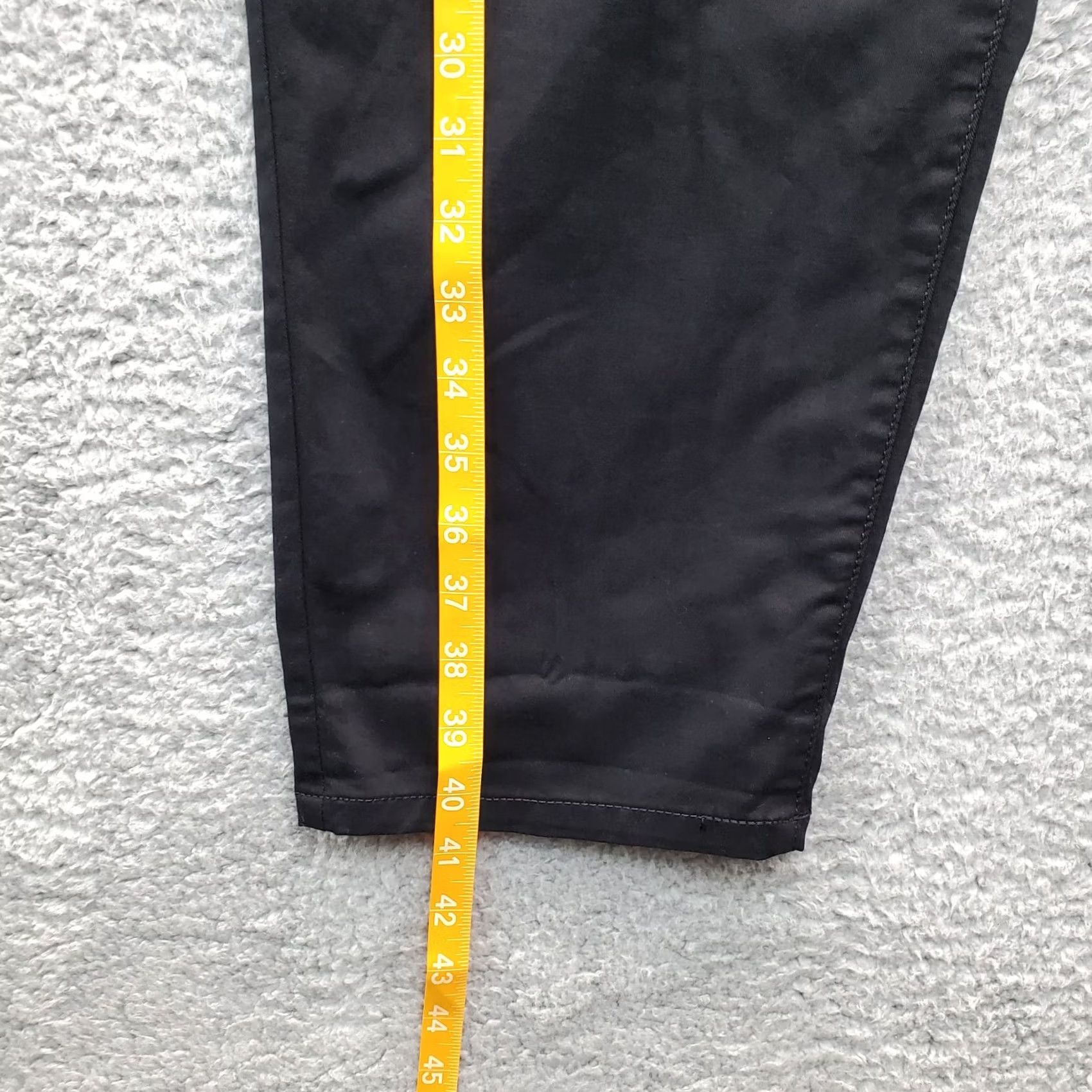 Express Express Pants Womens Size 14 Black Straight Leg High Rise Ankle 26" Inseam Size 36" / US 14 / IT 50 - 3 Thumbnail