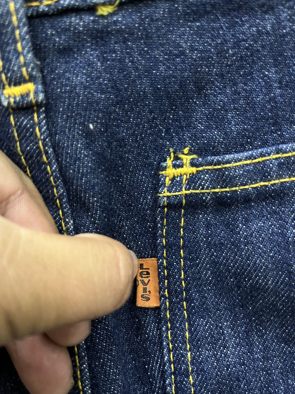 Levi's 🔥🔥🔥VTG 70’s LEVIS FRESH PRODUCE FLARED DENIM Size 28" / US 6 / IT 42 - 10 Thumbnail