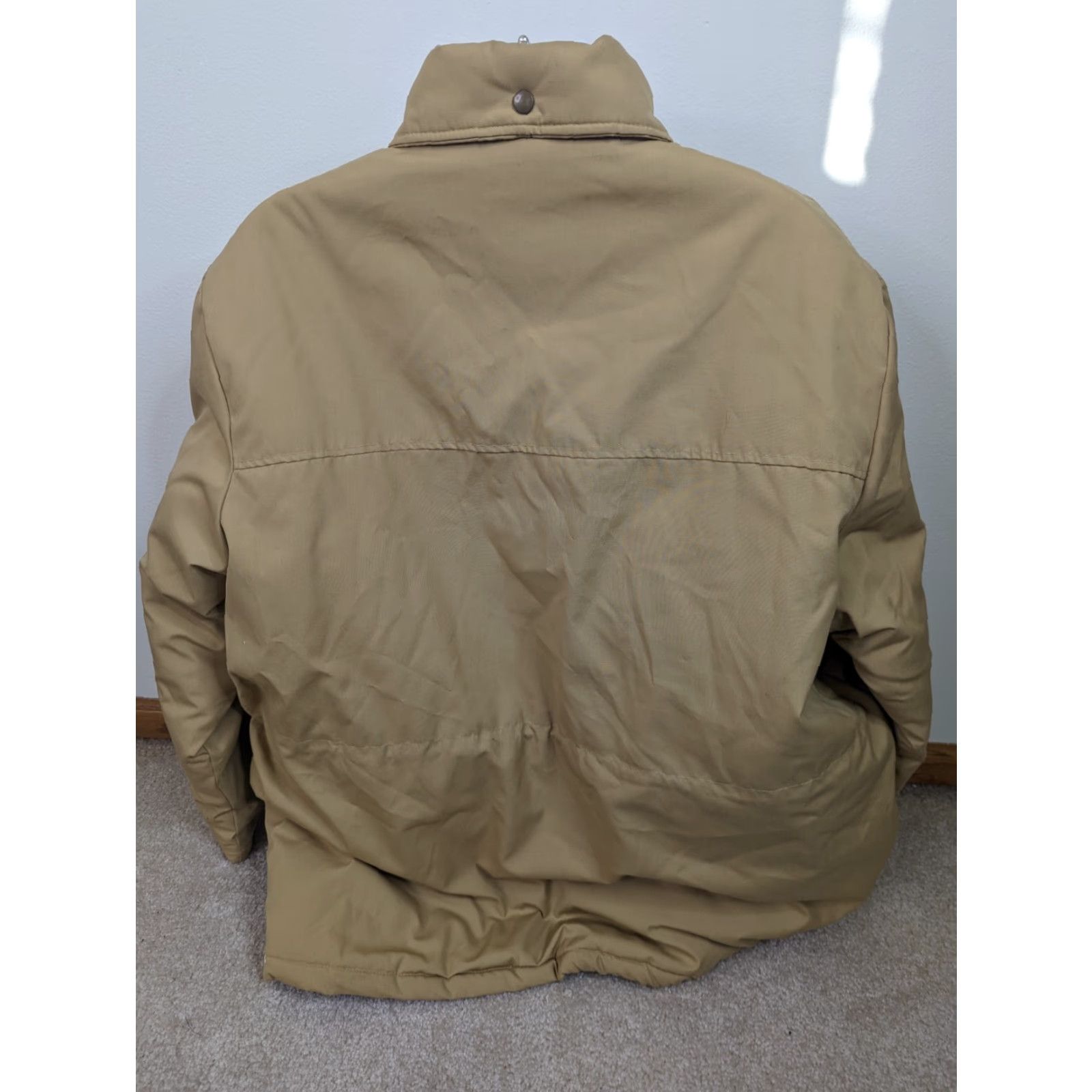 Vintage VINTAGE 80s Tan Puffer Winter Jacket Parka Coat Mens X-Large XL Beige Shirt? Size US XL / EU 56 / 4 - 3 Thumbnail