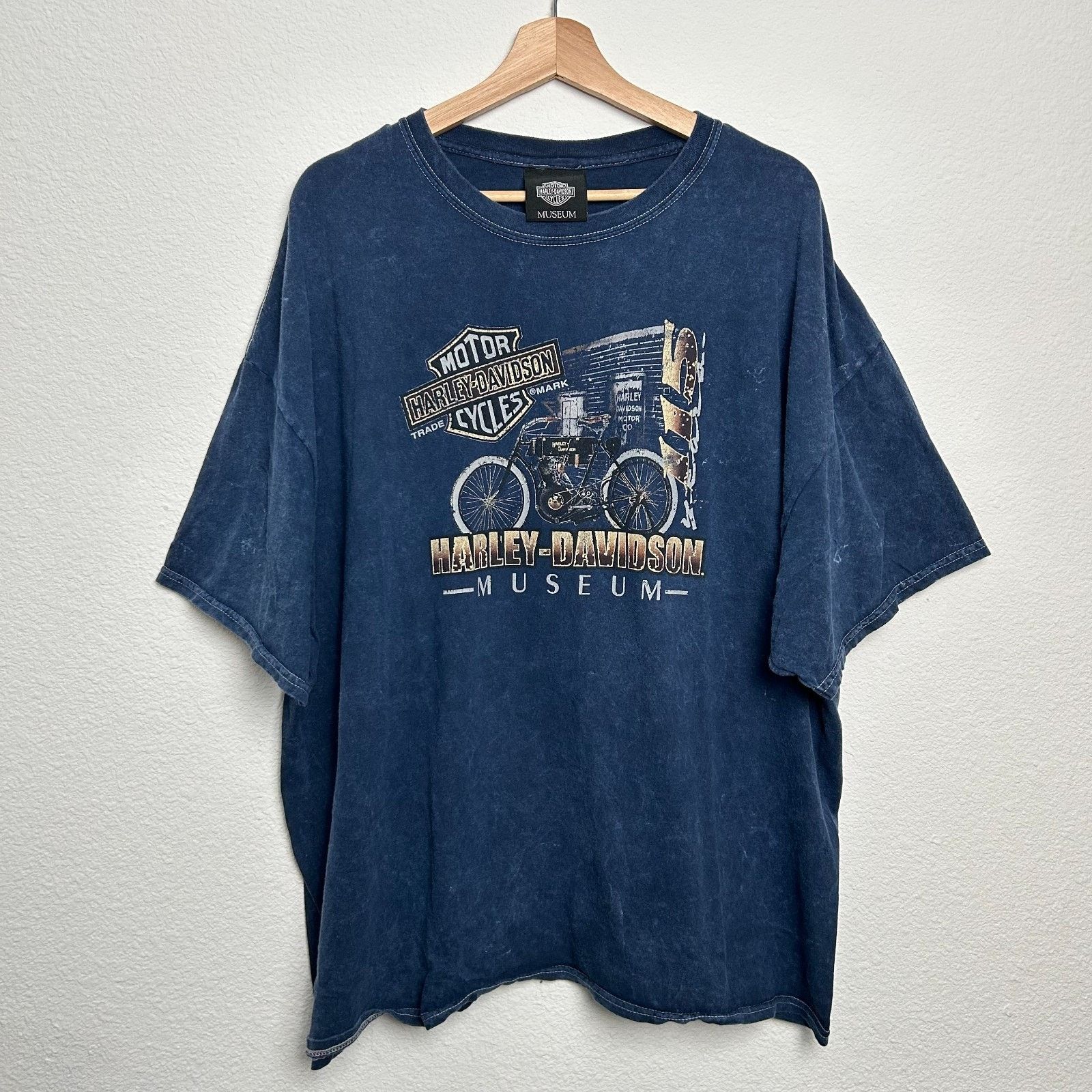 Harley Davidson Harley Davidson Tee Shirt Mens Navy Museum Biker Performance Size US XXL / EU 58 / 5 - 1 Thumbnail