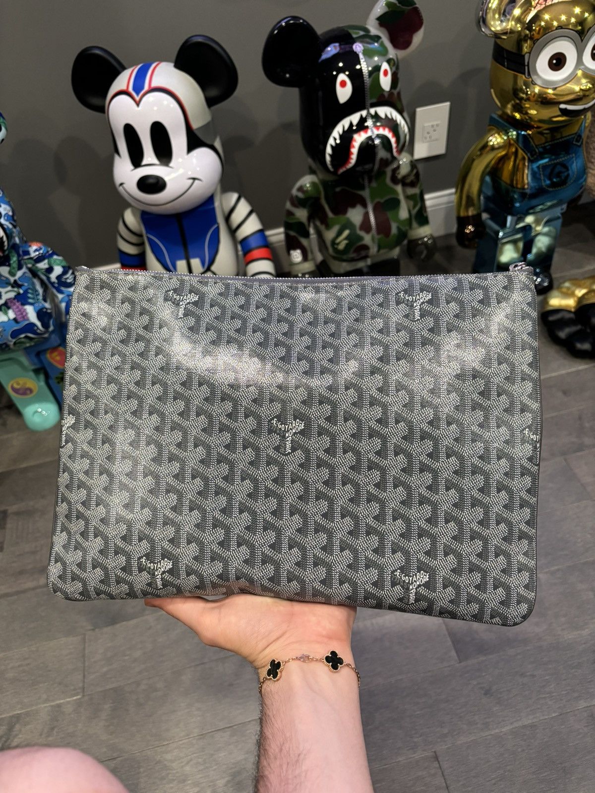 image of Goyard Pouchette Senat 2 Mgm Gris in Grey, Men's