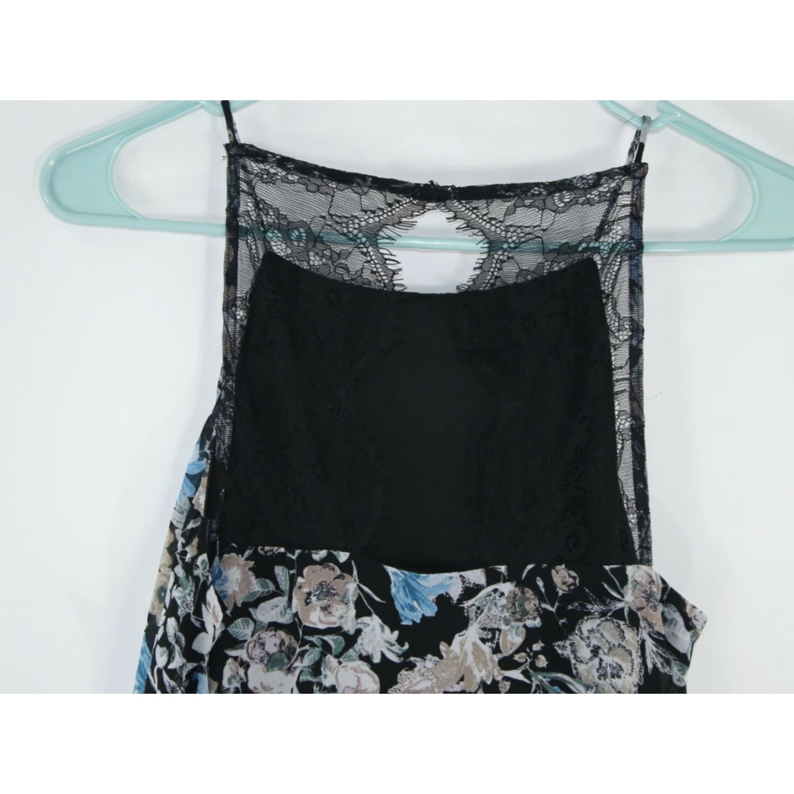 Vintage Kensie Women's Sleeveless Floral Print Black Lace A Line Mini Dress Small Size S / US 4 / IT 40 - 4 Thumbnail
