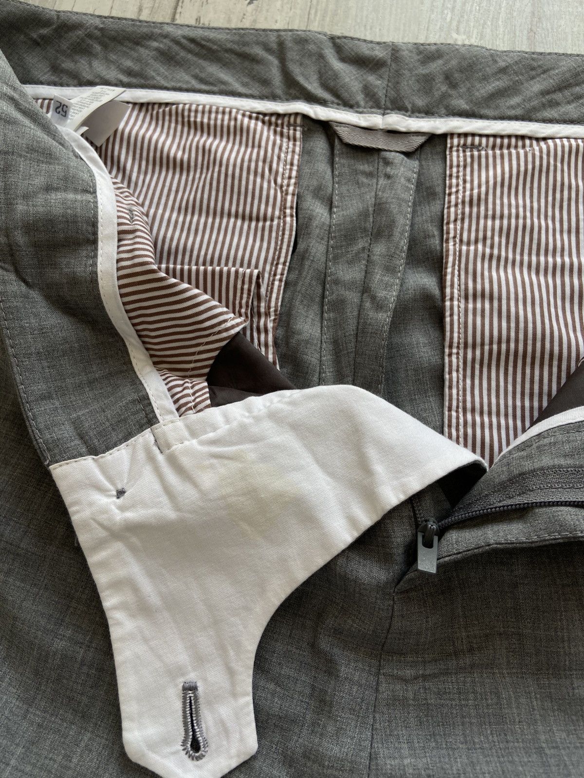 Brunello Cucinelli Brunello Cucinelli Leisure Fit Virgin Wool Cargo Pants Size US 39 - 11 Thumbnail