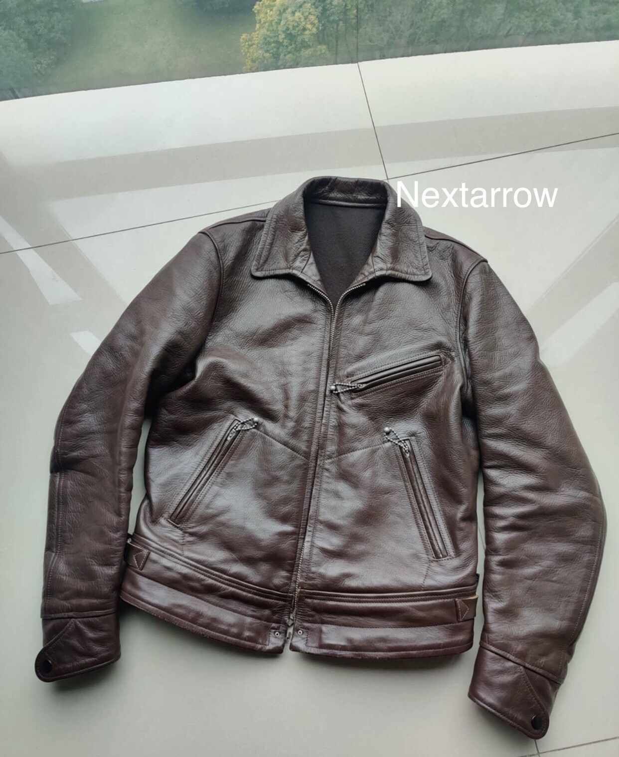 Freewheelers Freewheelers Brown Wooden Box Skull Horse Leather Coat Size US M / EU 48-50 / 2 - 1 Thumbnail