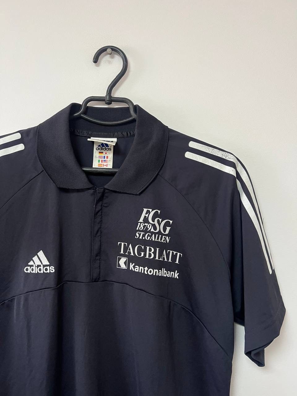 Adidas Vintage 90s St. Gallen Polo Jersey Football Shirt Adidas XL Size US XL / EU 56 / 4 - 7 Thumbnail