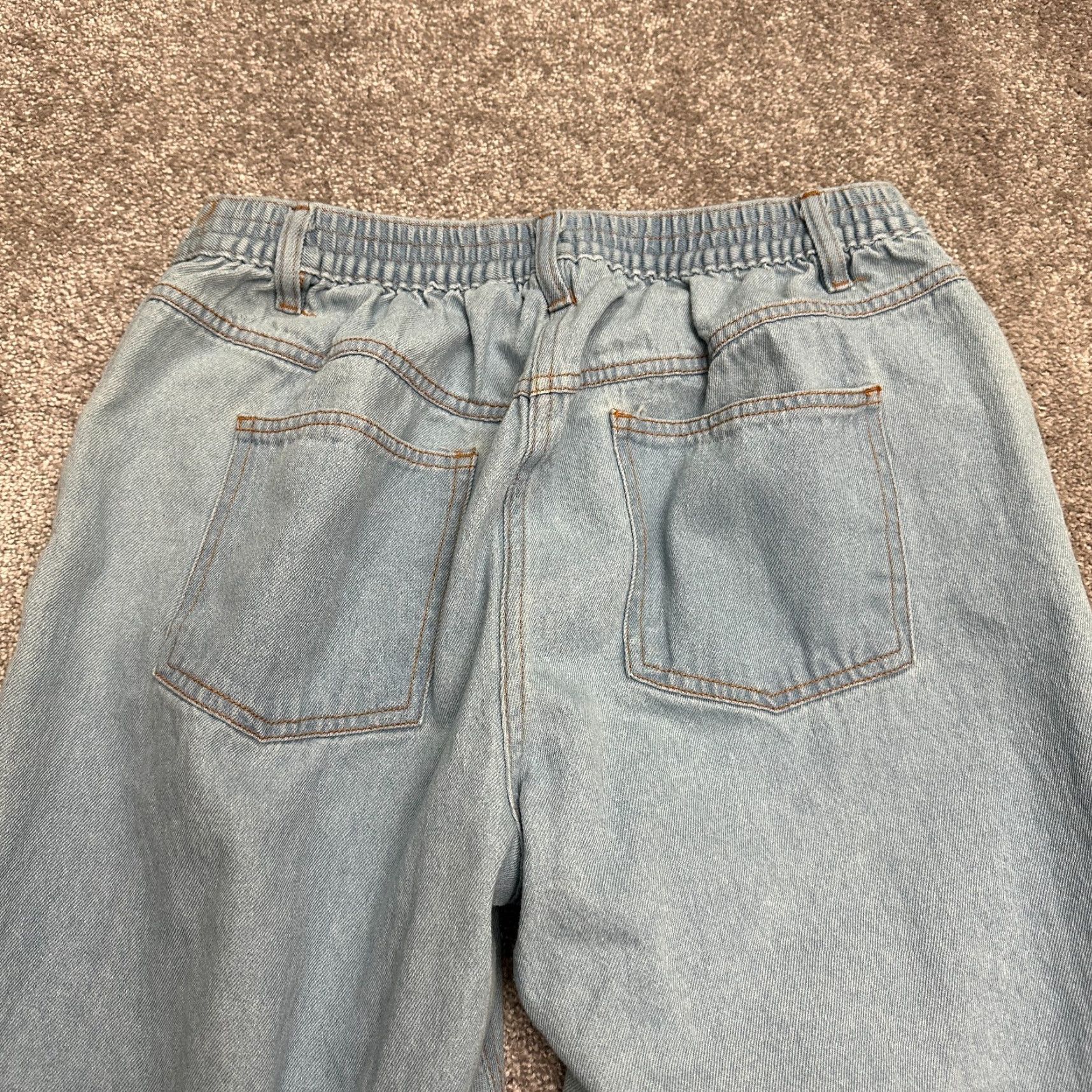 Vintage Woman Within Jeans Womens 16WP Blue Elastic Waist Casual 32x27 Size 40" / US 18 - 4 Thumbnail