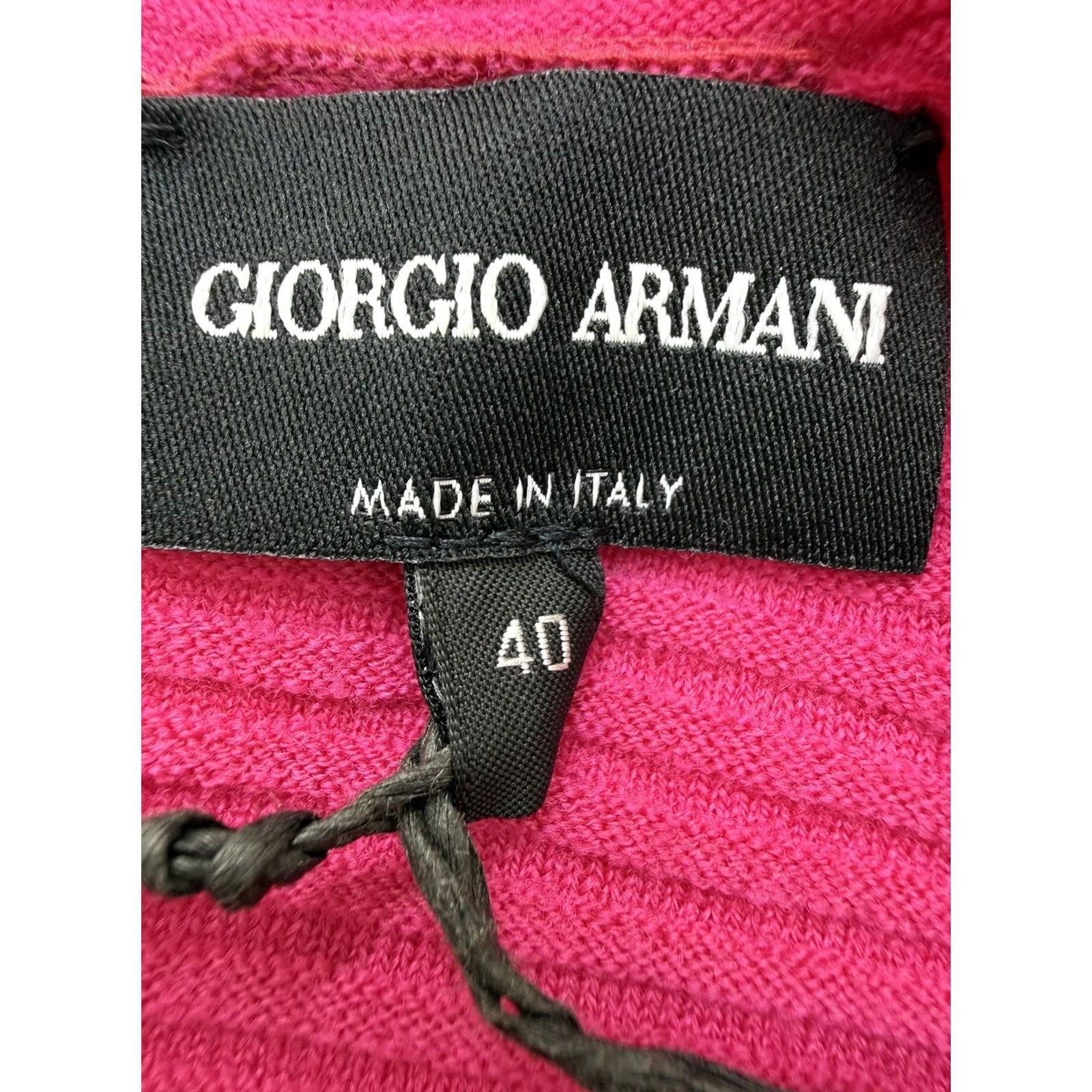 Giorgio Armani Giorgio Armani Women Burgundy Colorblock Mock Neck Sweater Size 40 Size S / US 4 / IT 40 - 6 Thumbnail