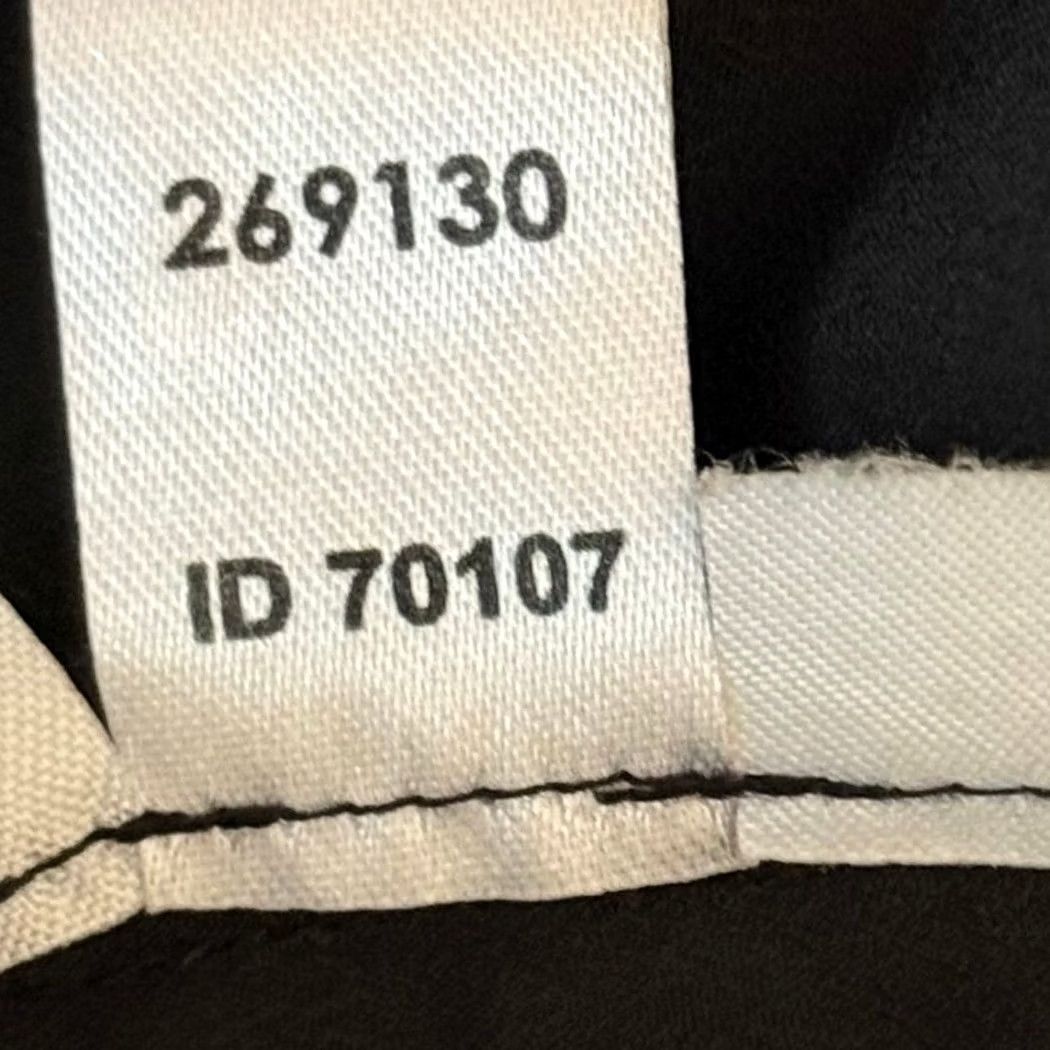 Ann Taylor VINTAGE? No. (Skip) Ann Taylor LOFT Blouse Womens M Black Sleeveless Ruffle Tie Neck Bubble Hem Shirt Size M / US 6-8 / IT 42-44 - 7 Thumbnail