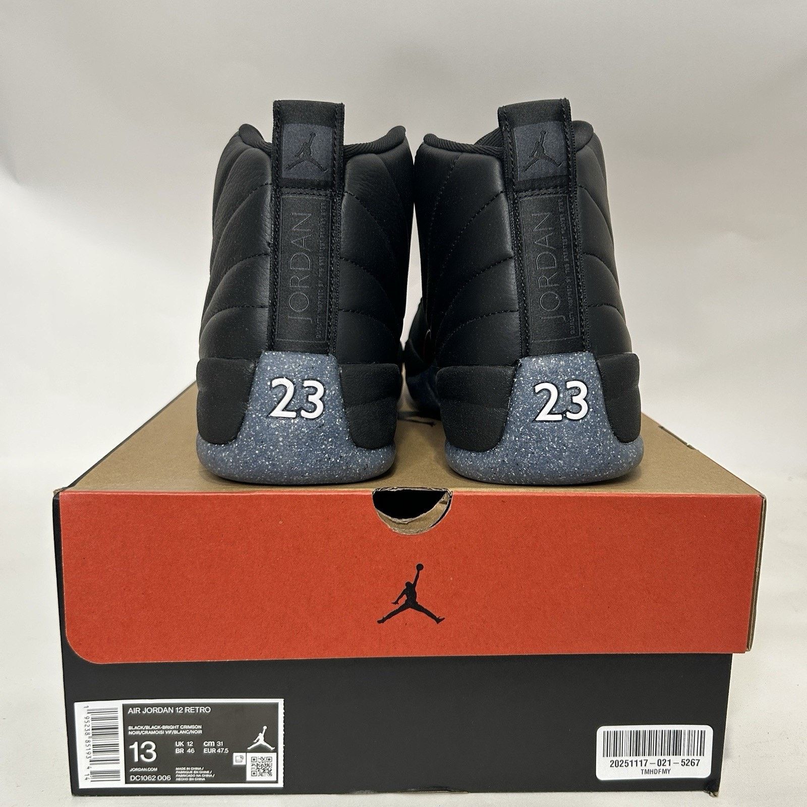 Jordan Brand Nike Air Jordan 12 Retro Utility "Grind/Bright Crimson" Size US 13 / EU 46 - 4 Thumbnail