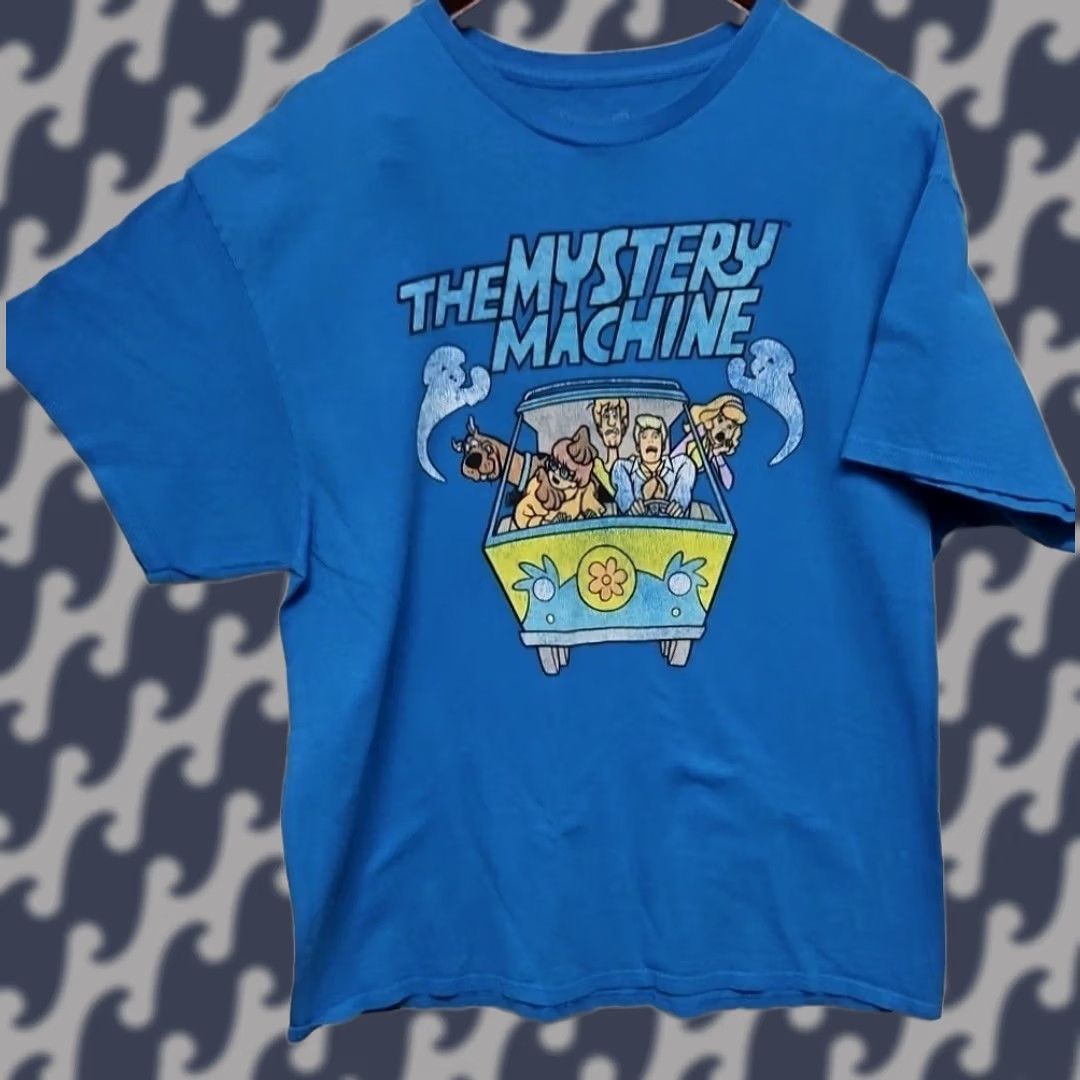 Toy Machine Scooby-Doo Mystery Machine T-Shirt Blue XL Crew Neck Short Sleeve Cartoon Graphic Tee Men Regular Cotton T-Shirt Size US XL / EU 56 / 4 - 1 Thumbnail