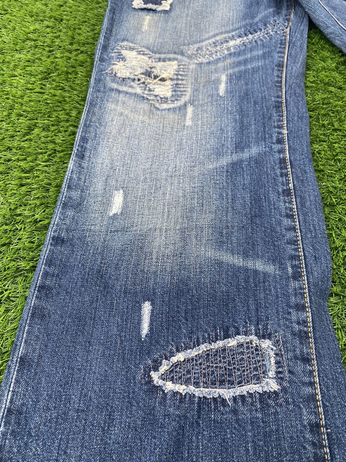 Japanese Brand Stockton Distressed & Patchwork Pant Size US 34 / EU 50 - 5 Thumbnail