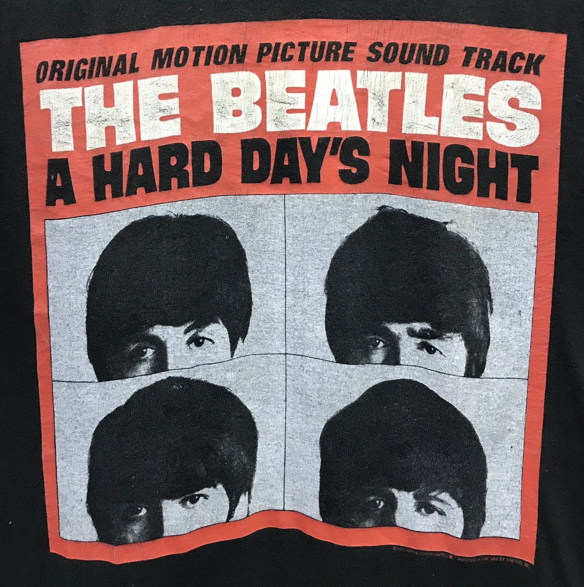 Band Tees Vintage The Beatles A Hard Day’s Night Made In Usa Shirt Size US L / EU 52-54 / 3 - 3 Thumbnail