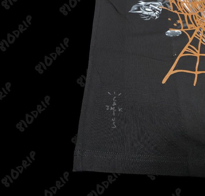 Complex Travis Scott x Sp5der Airbrush Black OG Web Cactus Tee (M) Size US M / EU 48-50 / 2 - 7 Thumbnail