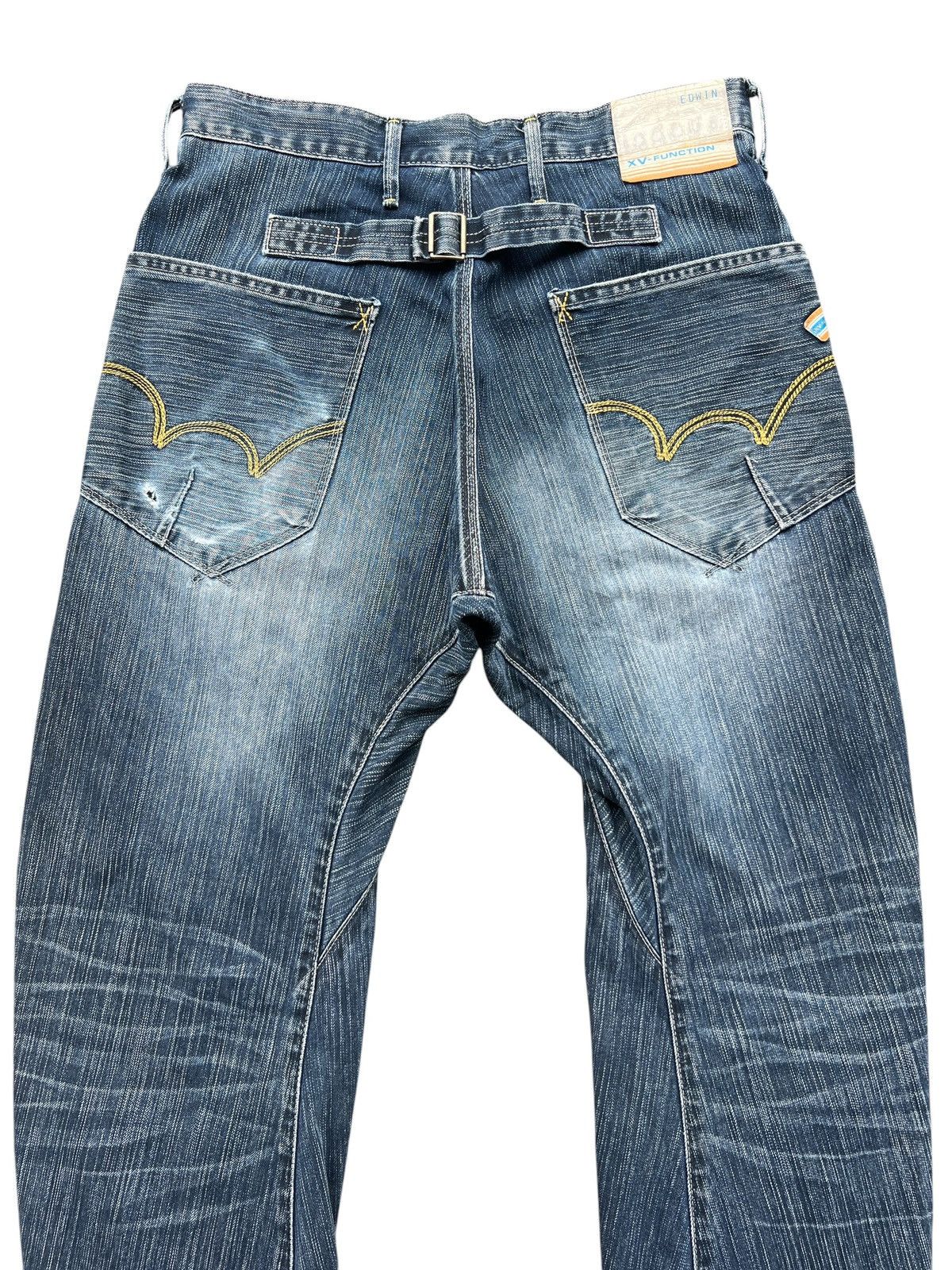 Edwin Vintage Edwin Function Buckle Back Baggy Denim Jeans 33x31 Size US 33 - 5 Thumbnail