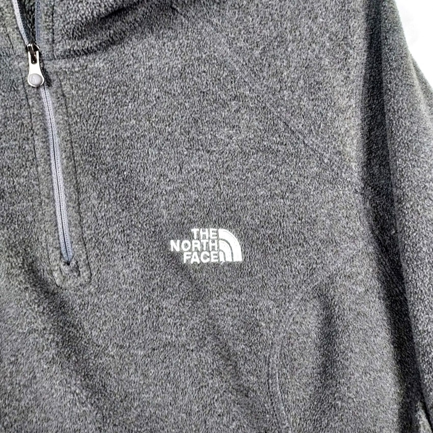 The North Face The North Face Womens Polartec Quarter Zip Fleece Pullover Gray L Outdoor Pullover Long Sleeve Zip Size L / US 10 / IT 46 - 4 Thumbnail