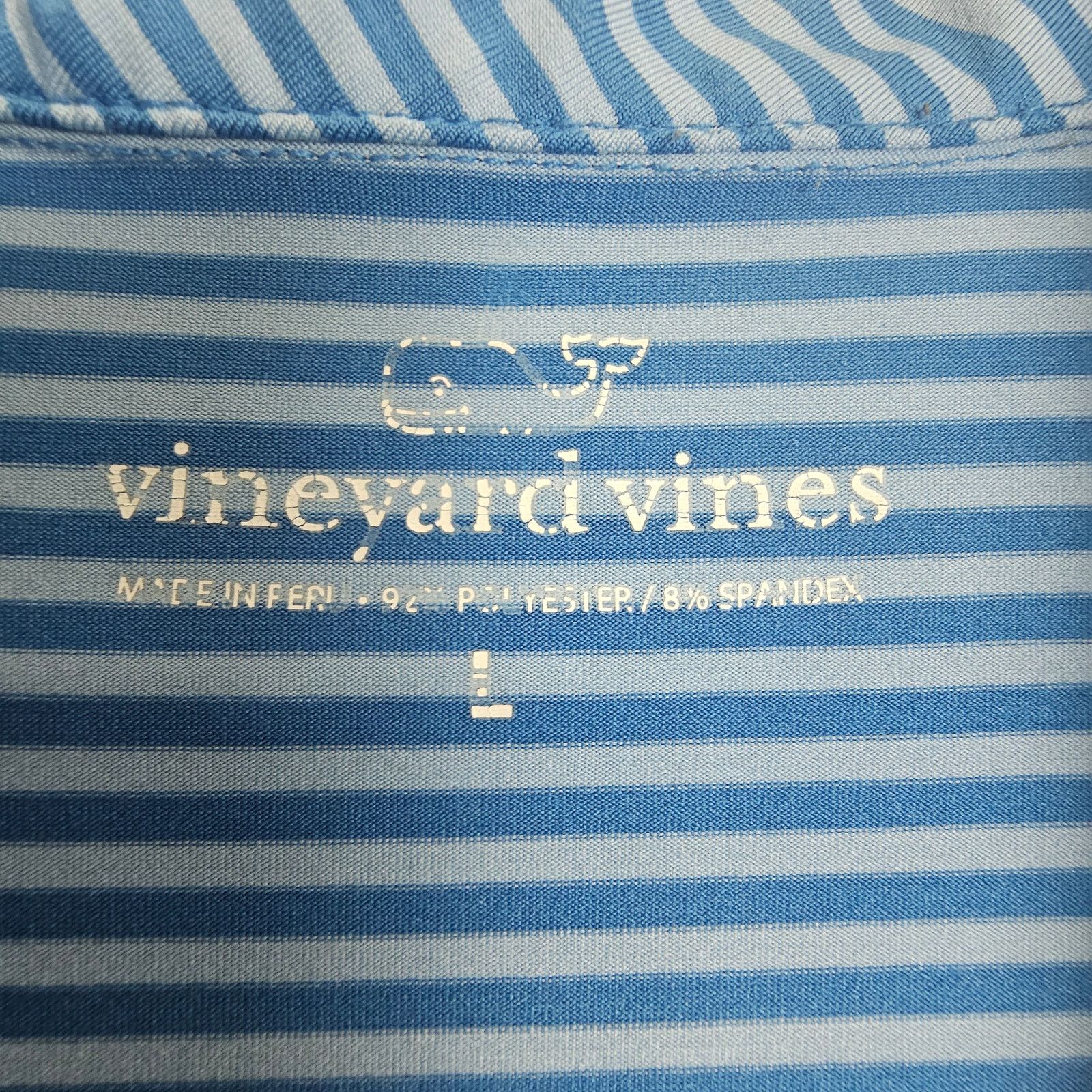 Vineyard Vines Vineyard Vines Mens Polo Shirt Striped Golf Stretch Athletic Size US L / EU 52-54 / 3 - 6 Thumbnail