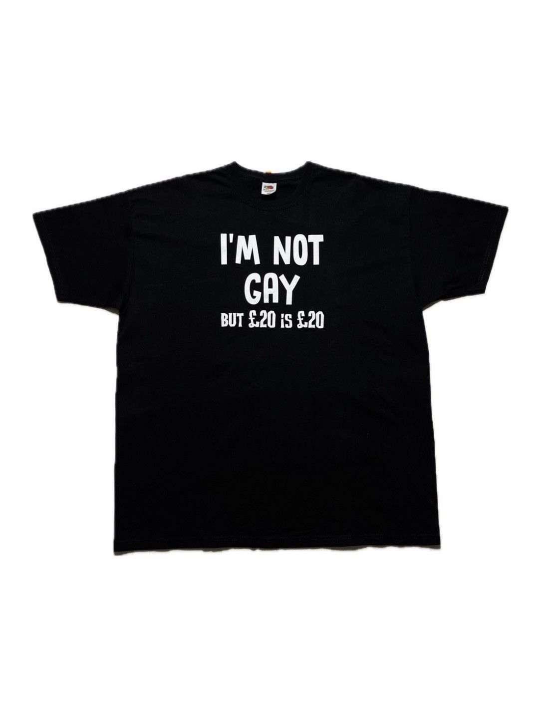 Vintage Vintage Humor Graphic "I'm not gay" T-shirt Size US XXL / EU 58 / 5 - 1 Thumbnail