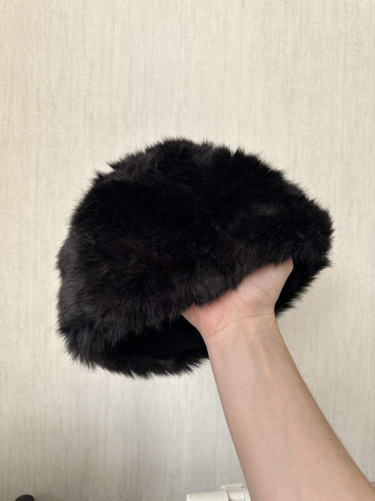 Japanese Brand Y2K Faux Fur Ushanka Vintage Fuzzy Warm Mohair Hat Size ONE SIZE - 1 Thumbnail