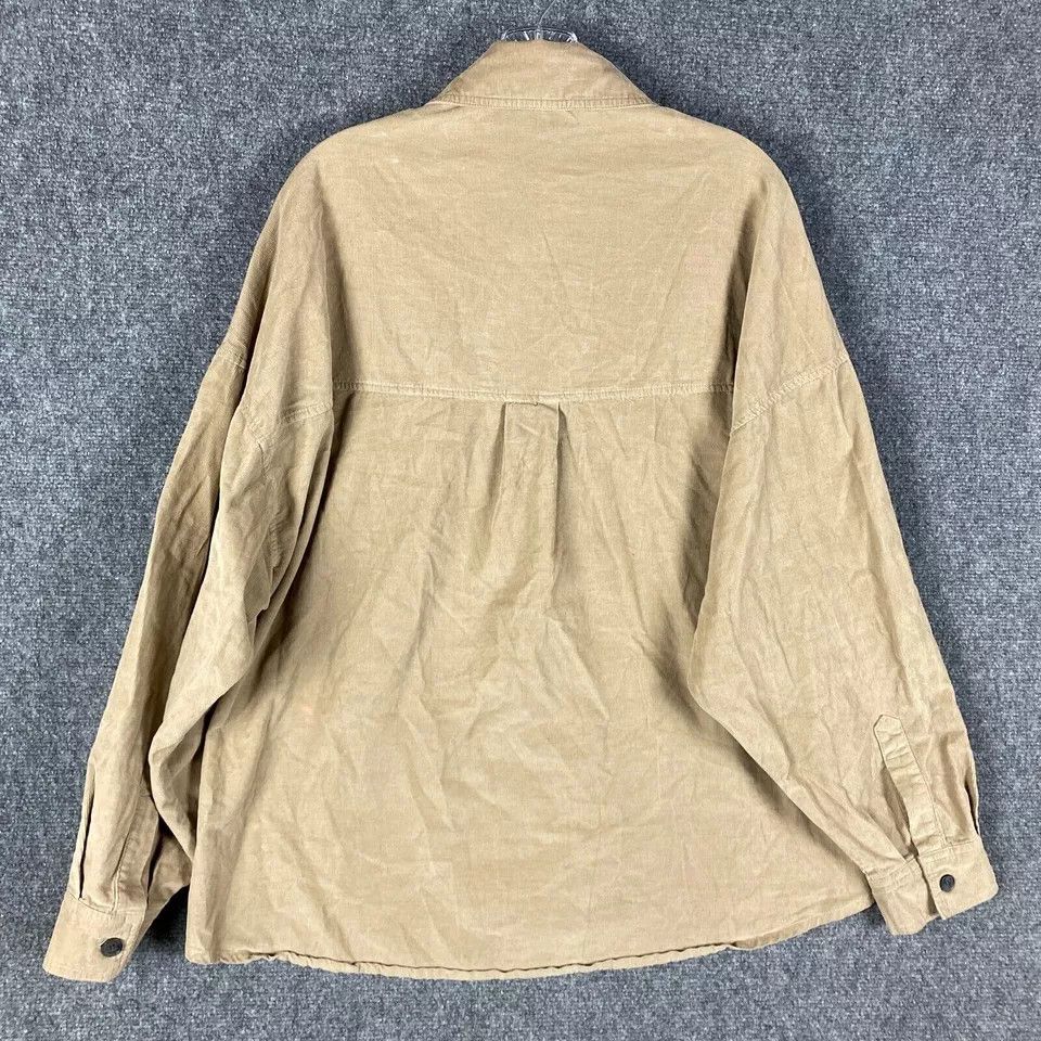 Other Miss Love Corduroy Shirt Women's Large Long Sleeve Tan L Size L / US 10 / IT 46 - 8 Thumbnail