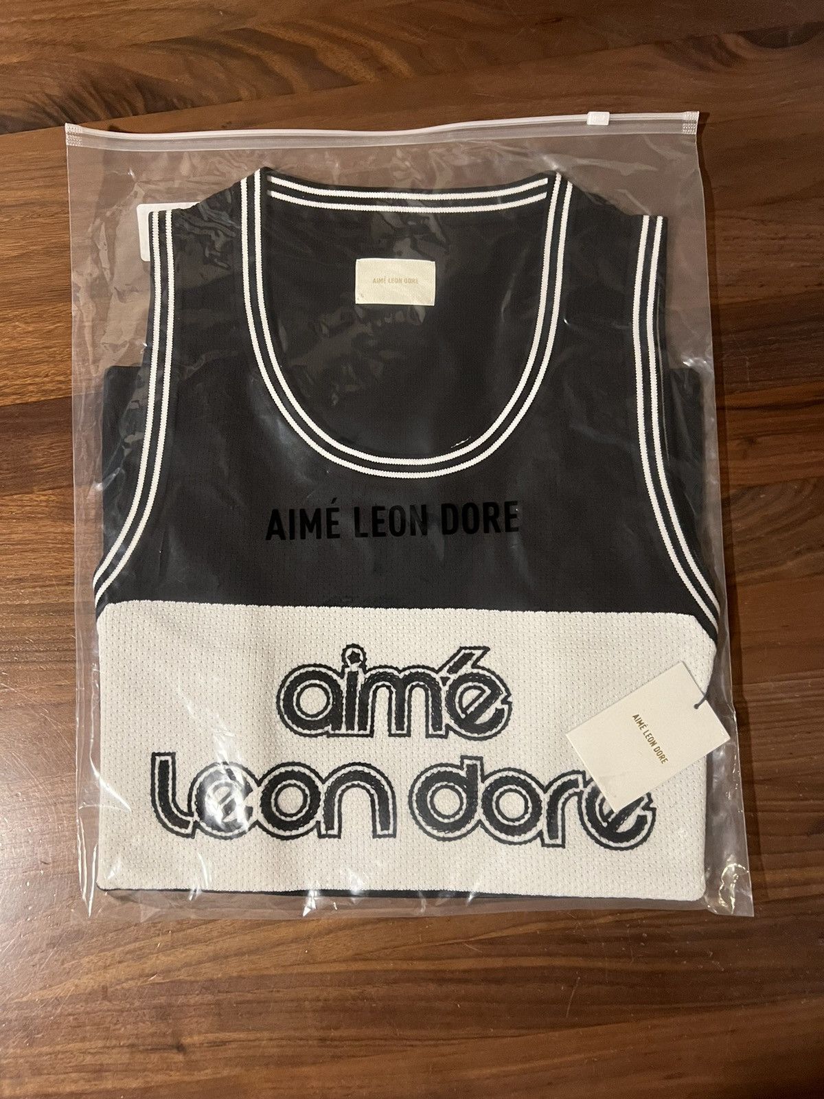Aime Leon Dore Aime Leon Dore ALD Knit Basketball Jersey Sweater Logo Black Size US L / EU 52-54 / 3 - 6 Thumbnail