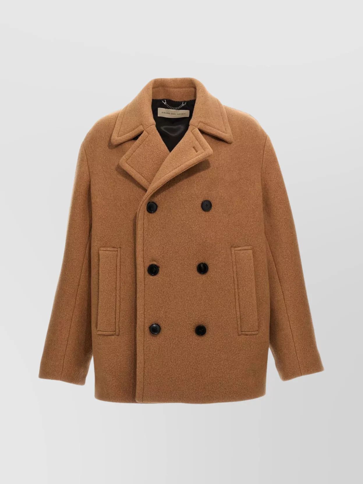 Dries Van Noten o1s22i1n1124 Wool Coat in Beige Size US S / EU 44-46 / 1 - 1 Thumbnail