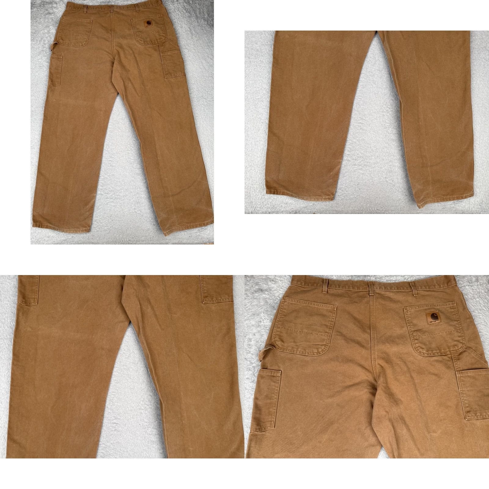 Carhartt Carhartt Pants Mens 42x32 Brown Canvas Carpenter Relaxed Fit Workwear Utility Size US 42 / EU 58 - 9 Thumbnail