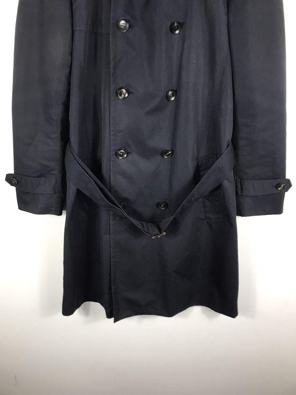 United Bamboo ⚡️Vintage Le Bac United Bamboo Double Breast Trench Long Coat Size S / US 4 / IT 40 - 5 Thumbnail
