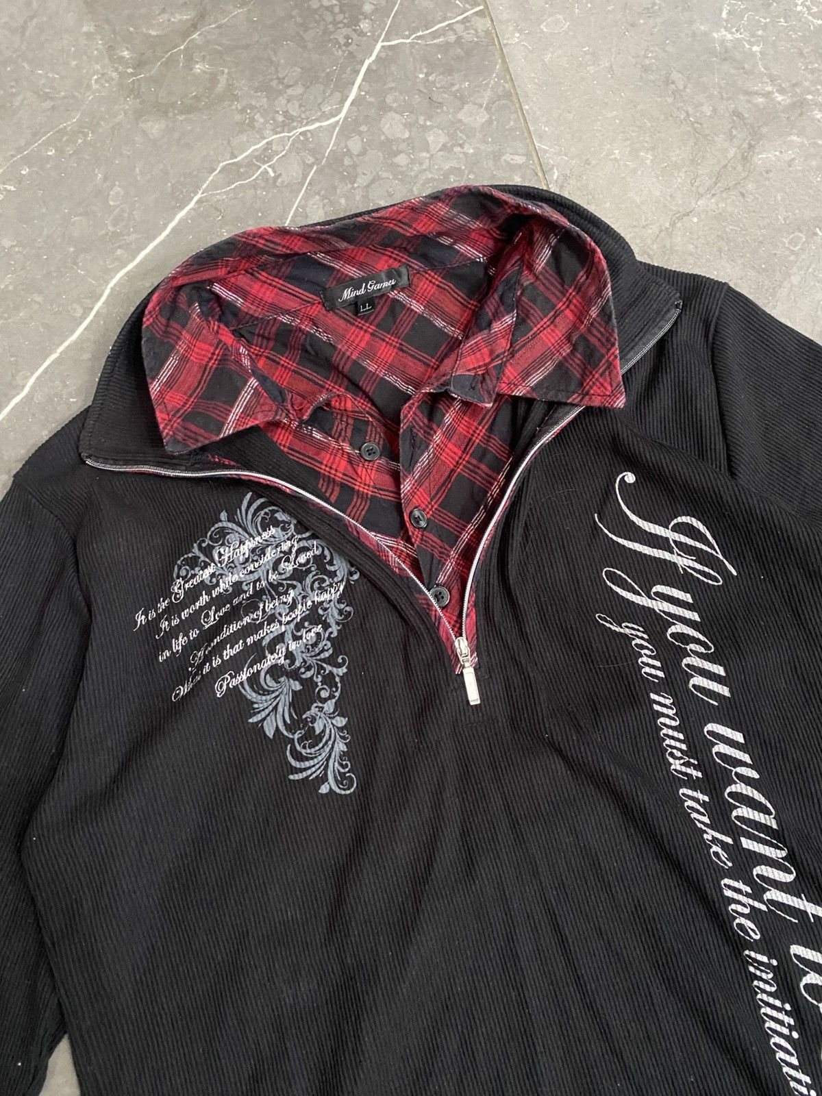 Yasuyuki Ishii Mindgames Vampire Poloshirt Poem Size US L / EU 52-54 / 3 - 3 Thumbnail