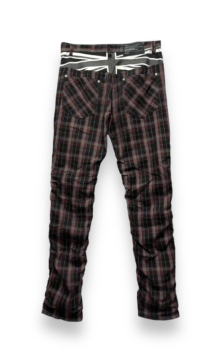 Japanese Brand RAGOUT Underground PunkTartan UnionJack Bondage Zipper Pants Size US 30 / EU 46 - 3 Thumbnail