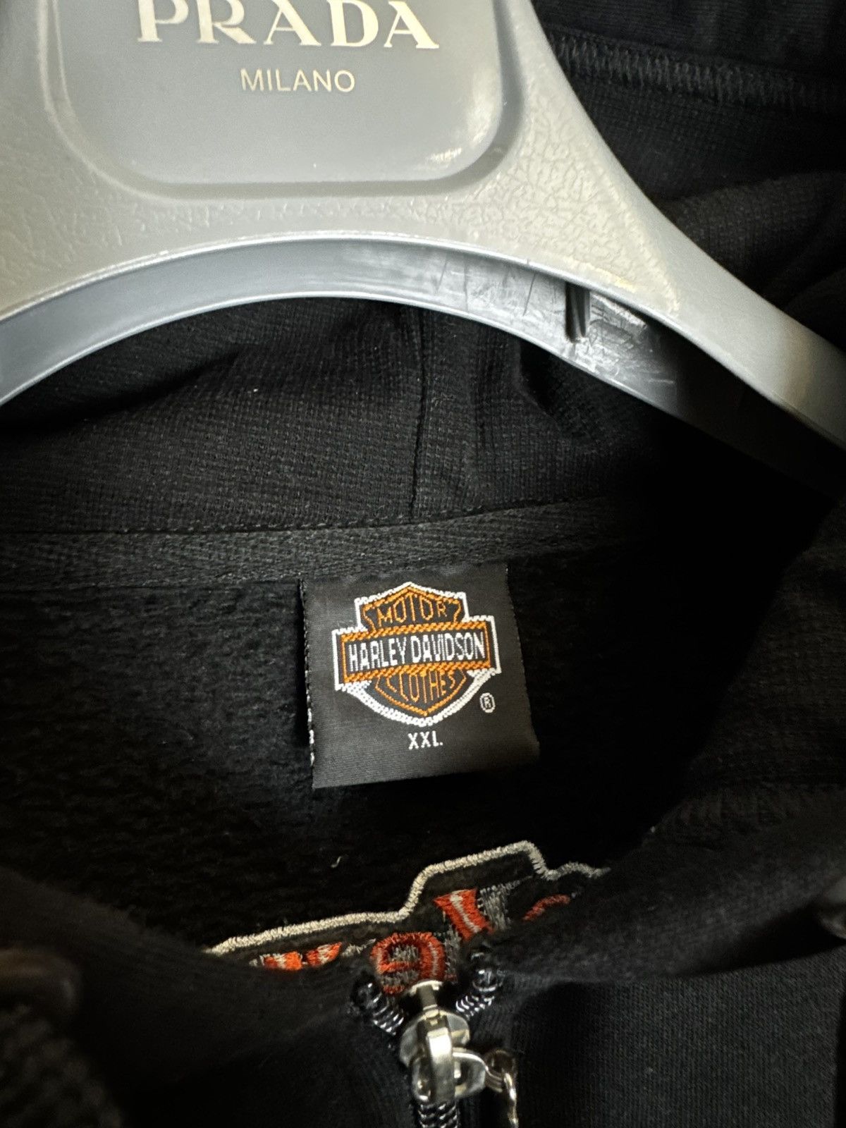 Harley Davidson Harley Davidson Vintage Moto Zip Hoodie Hype USA rare street Size US XL / EU 56 / 4 - 5 Thumbnail