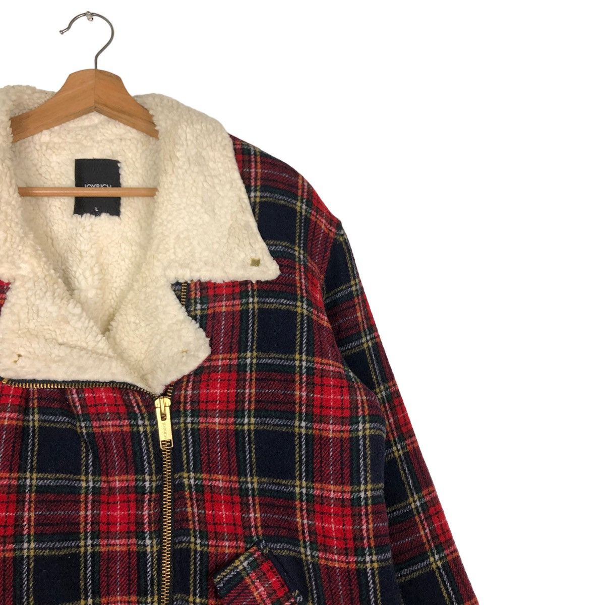 Issey Miyake 🔥VINTAGE BIKER JACKET DOUBLE BREAST JOYRICH JAPAN TARTAN Size US L / EU 52-54 / 3 - 6 Thumbnail