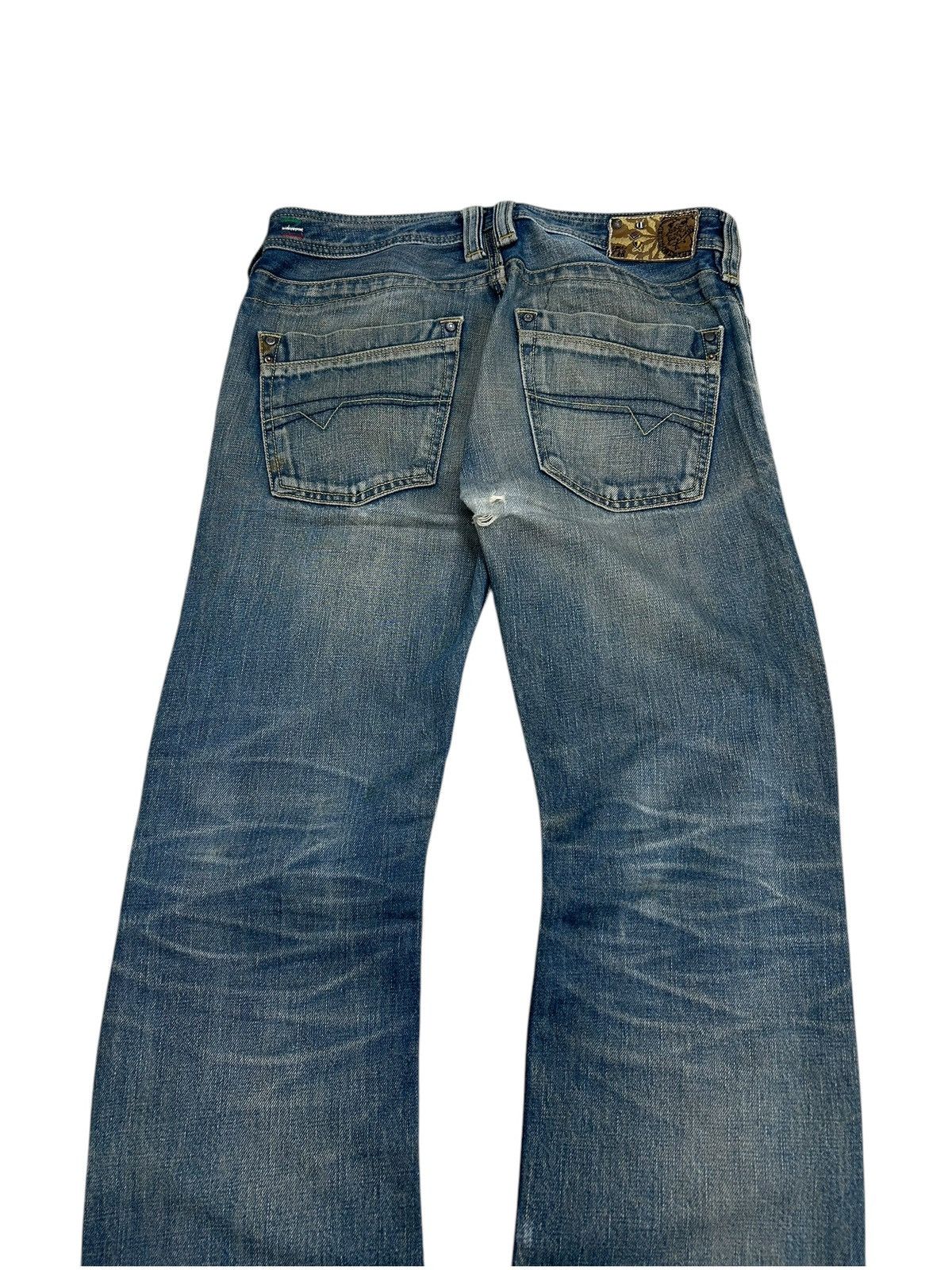 Diesel Diesel Trojan Jean Mud Washed Distressed Straight Cut Size US 30 / EU 46 - 10 Thumbnail