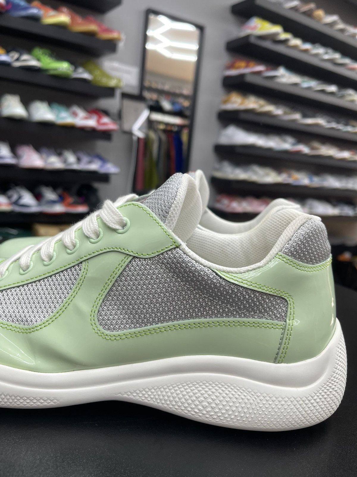 Prada Size 8.5/41.5EU - Prada Arena Low Tops Mint Size US 8.5 / EU 41-42 - 5 Thumbnail