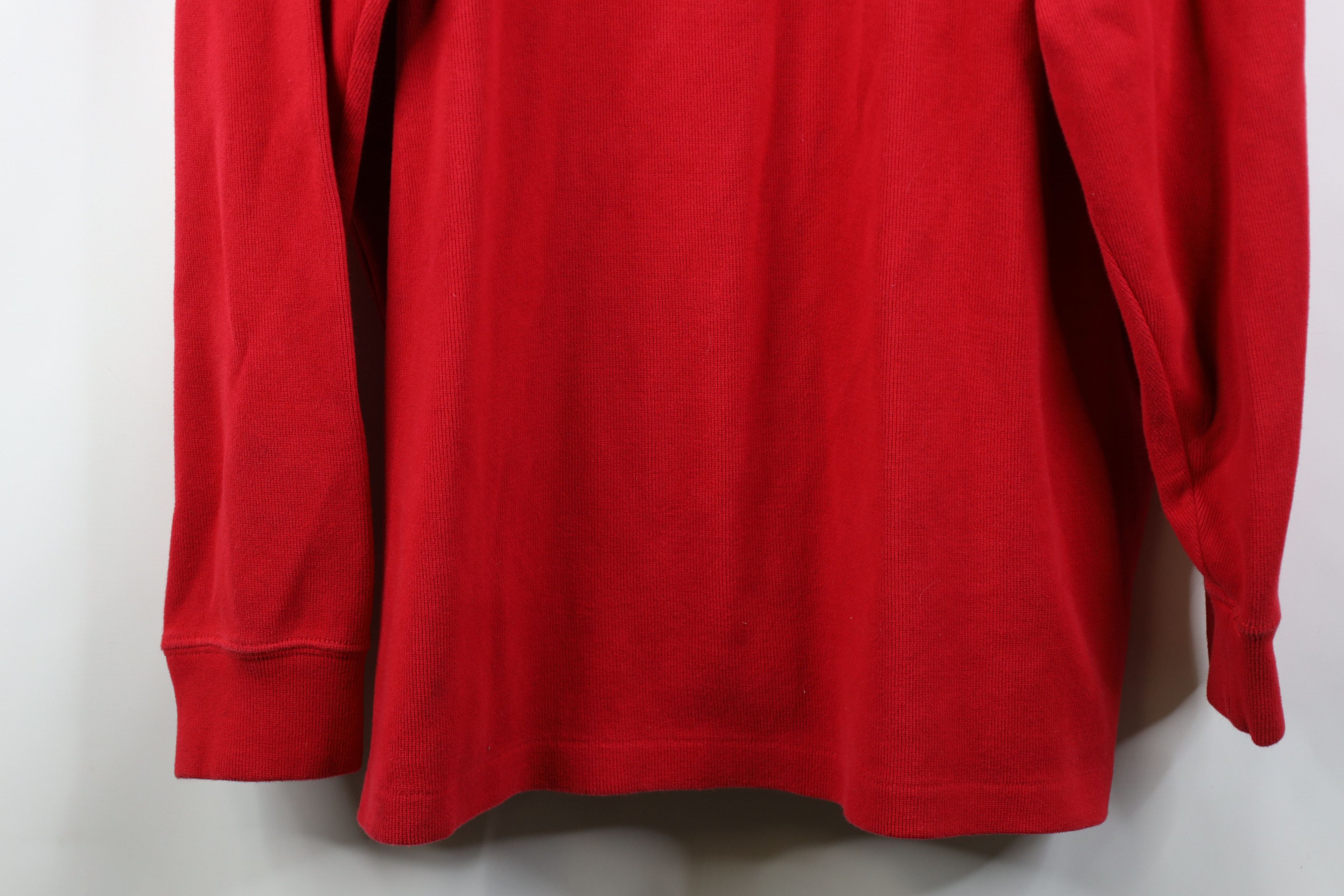 Polo Ralph Lauren Vintage Y2K Ralph Lauren Ribbed Knit 1/4 Zip Sweater Red Size US XXL / EU 58 / 5 - 4 Thumbnail