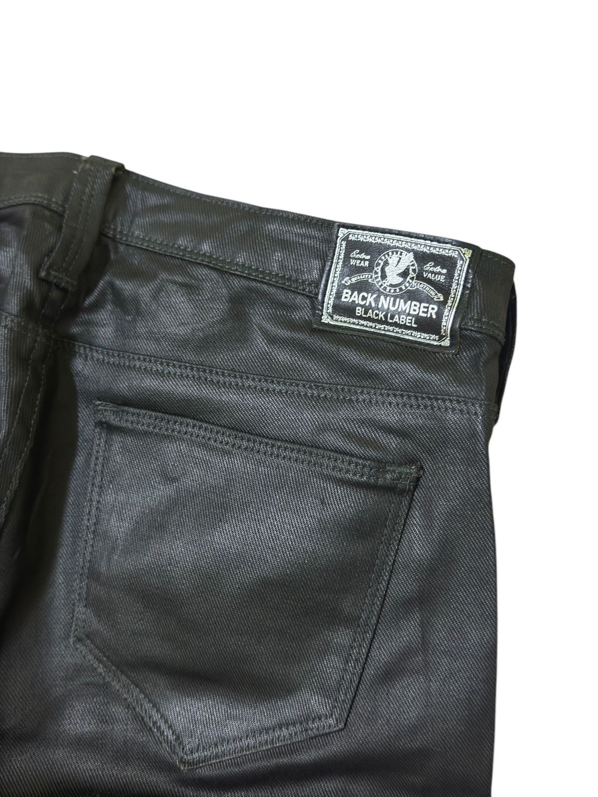 Hysteric Glamour × Japanese Brand BACK NUMBER Waxed Rick Owen's style Skinny Denim Size US 28 / EU 44 - 12 Thumbnail