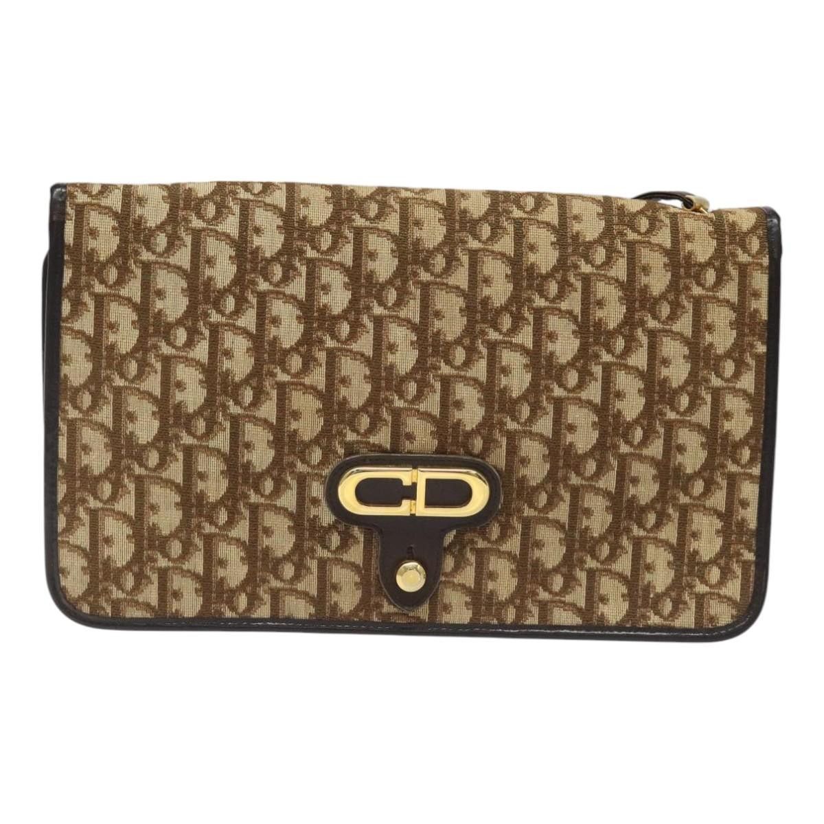 Dior DIOR Trotter Canvas Shoulder Bag Brown Size ONE SIZE - 2 Thumbnail