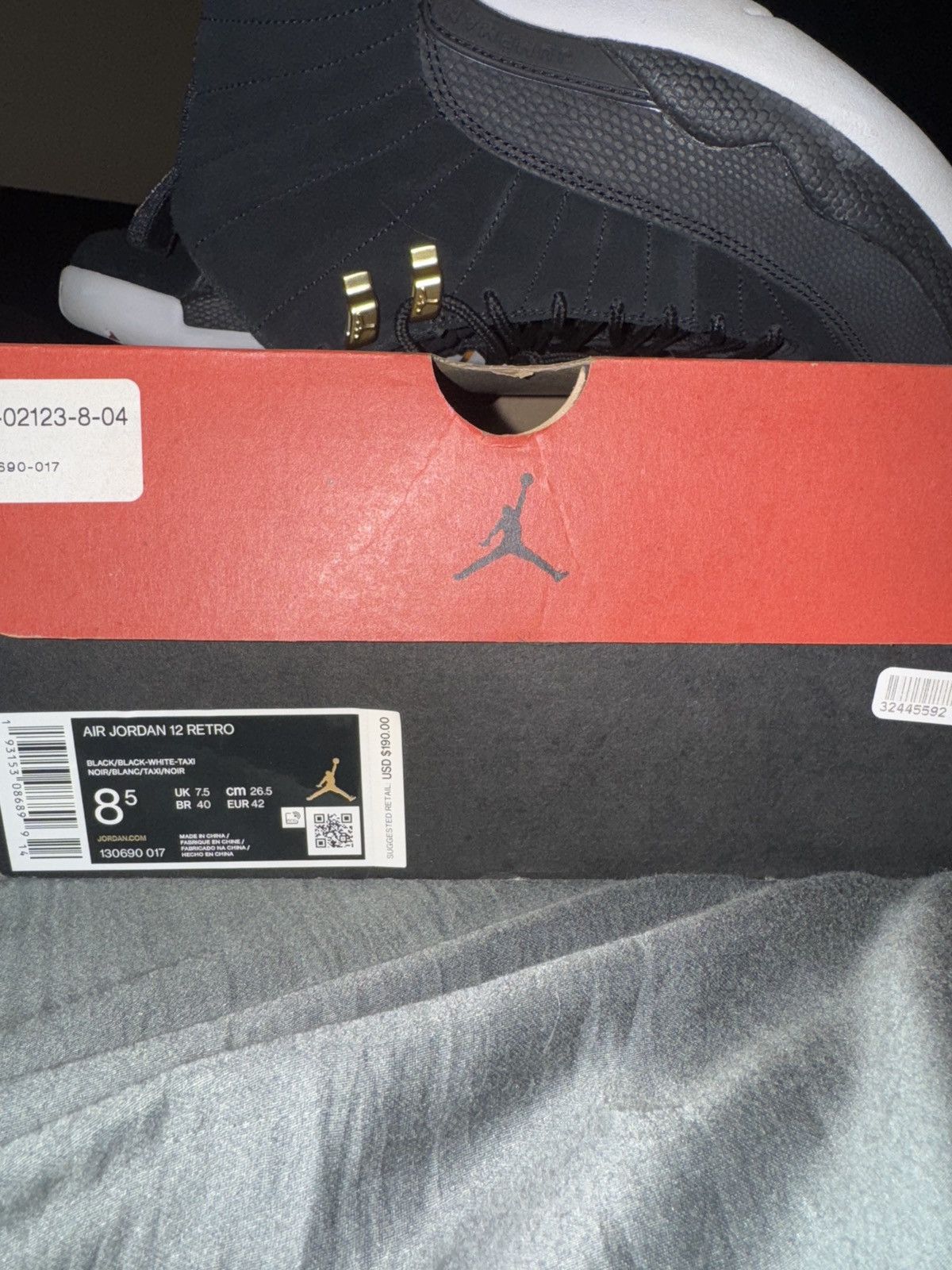 Jordan Brand Jordan 12 Reverse Taxi Size US 8.5 / EU 41-42 - 7 Thumbnail
