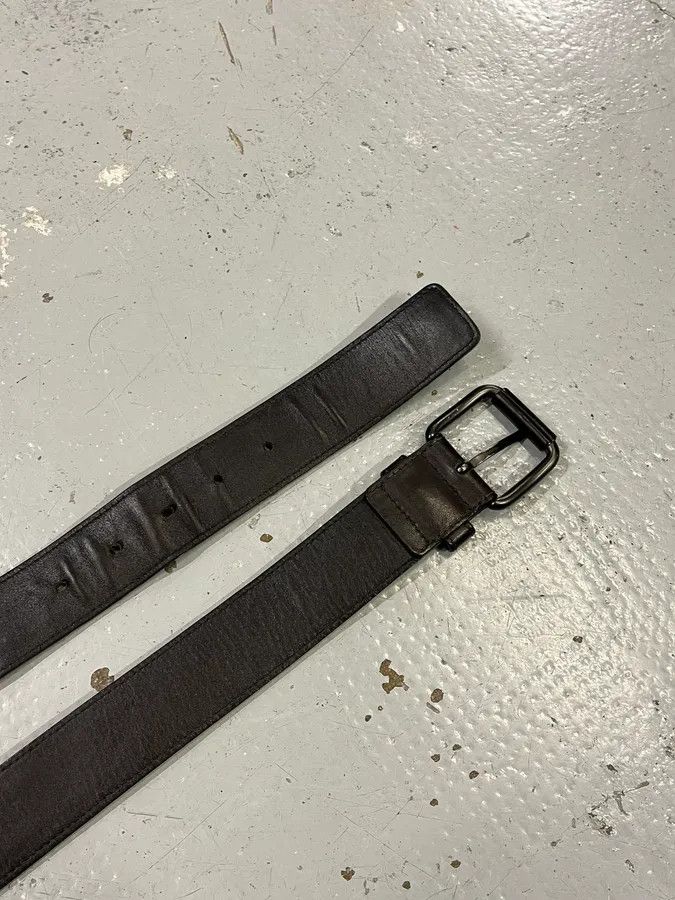 Vintage Bottega Veneta Woven Black Leather Belt Size ONE SIZE - 5 Thumbnail