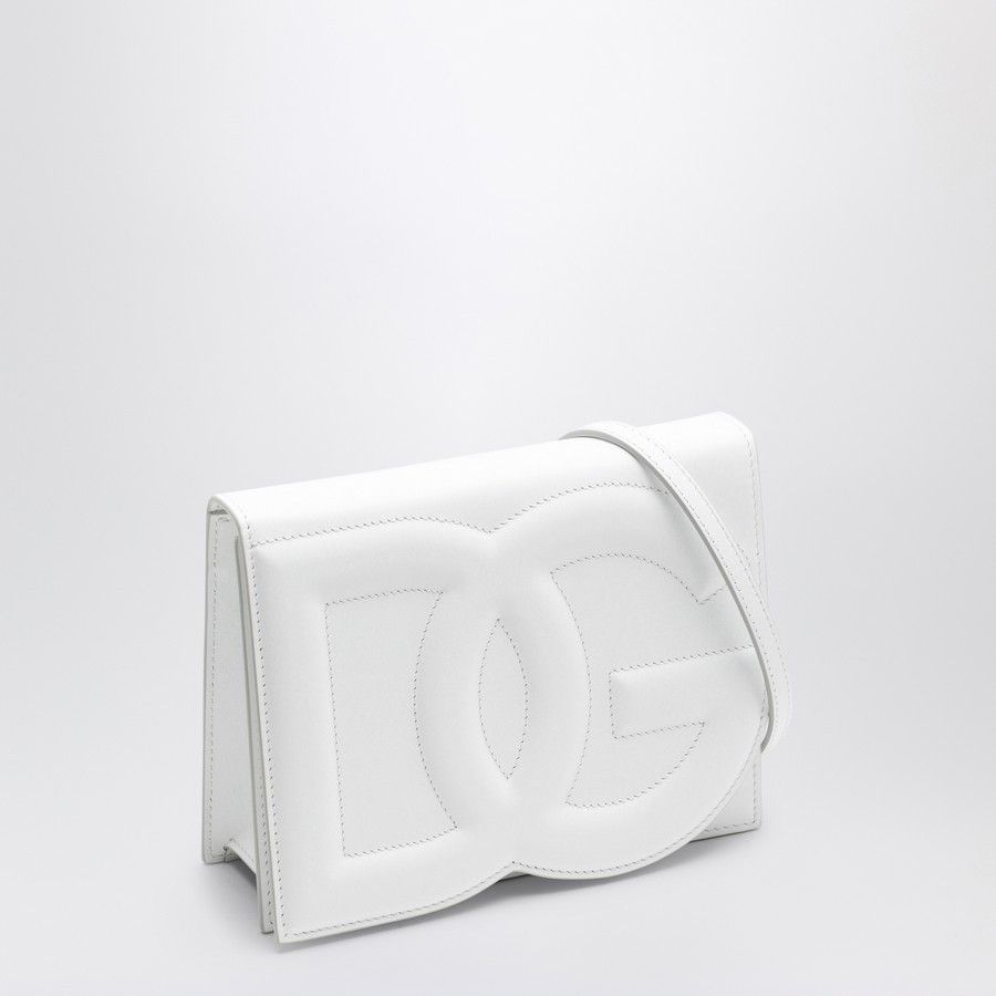 Dolce & Gabbana o1d2blof0824 Size : OS / Logo Leather Shoulder Bag in White Size ONE SIZE - 2 Thumbnail