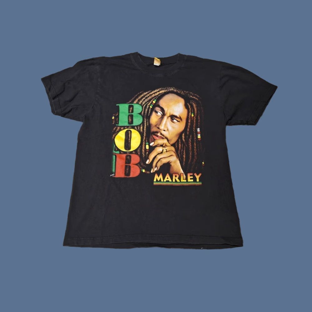 Vintage VINTAGE 90s Y2K Bob Marley Jamacia Retro Band Tour Art Rap Tee Shirt L Size US L / EU 52-54 / 3 - 1 Thumbnail