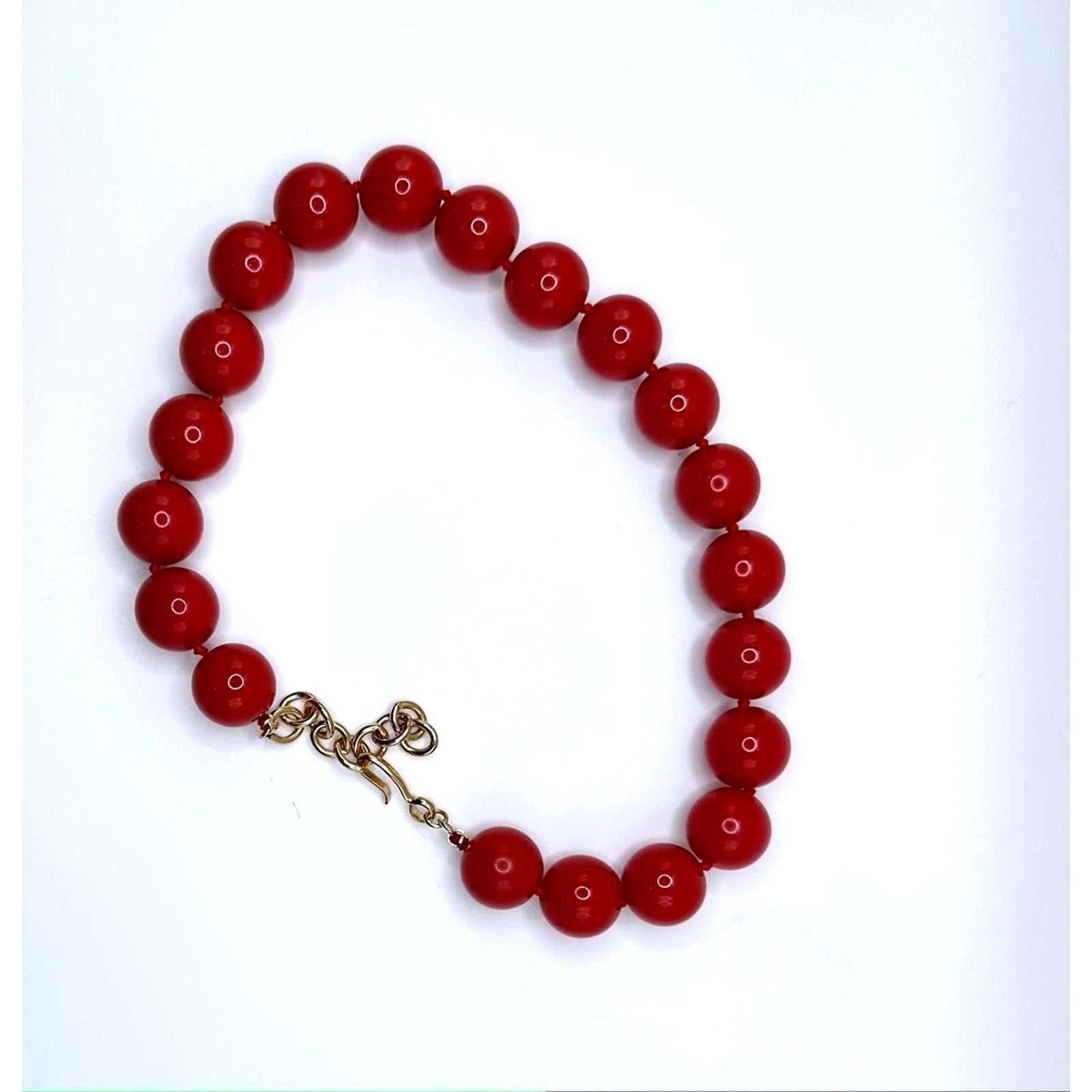 Monet Large red beaded Monet choker Size ONE SIZE - 2 Thumbnail
