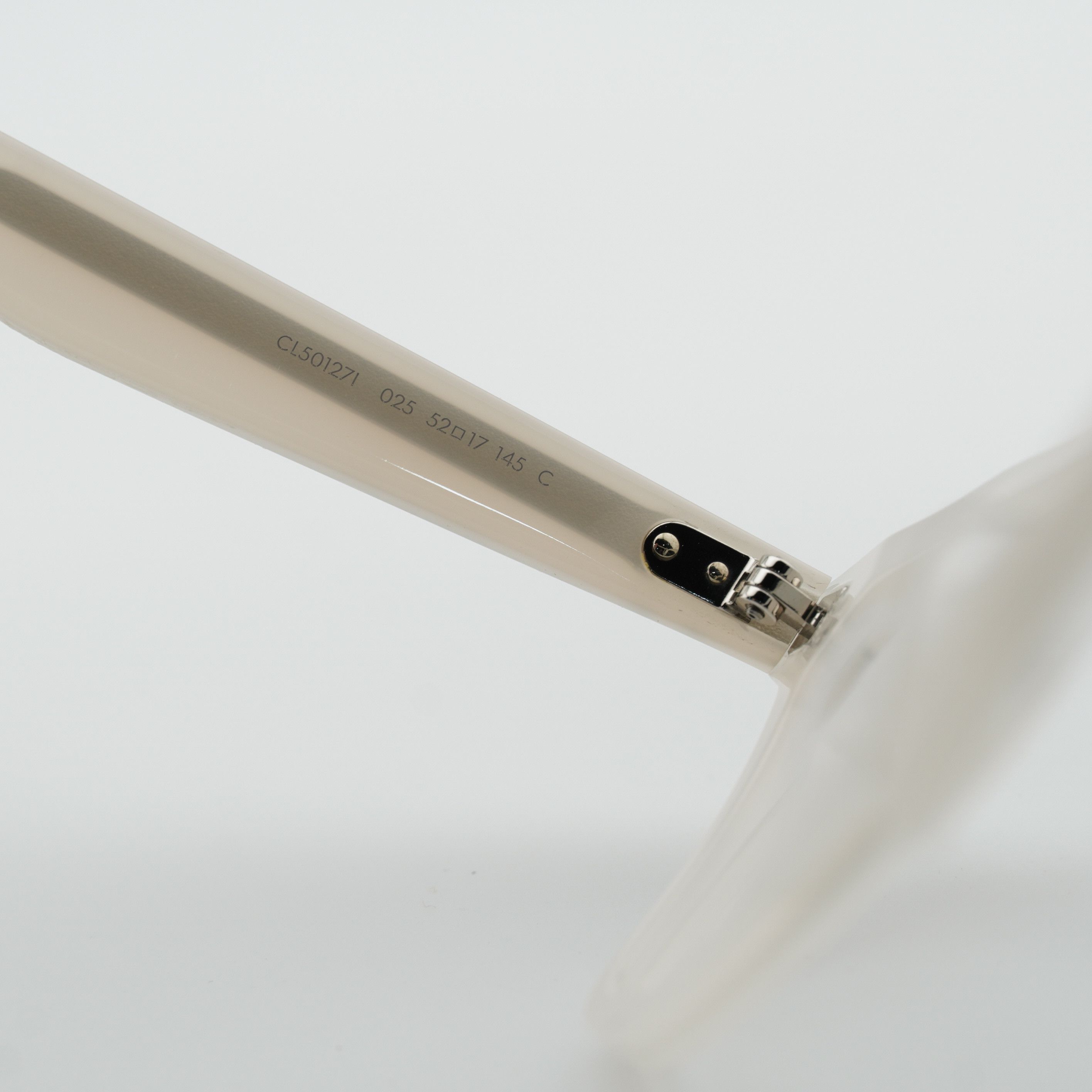 Celine Celine CL50127I 025 Eyeglasses Ivory 52mm Square Frame Size ONE SIZE - 5 Thumbnail