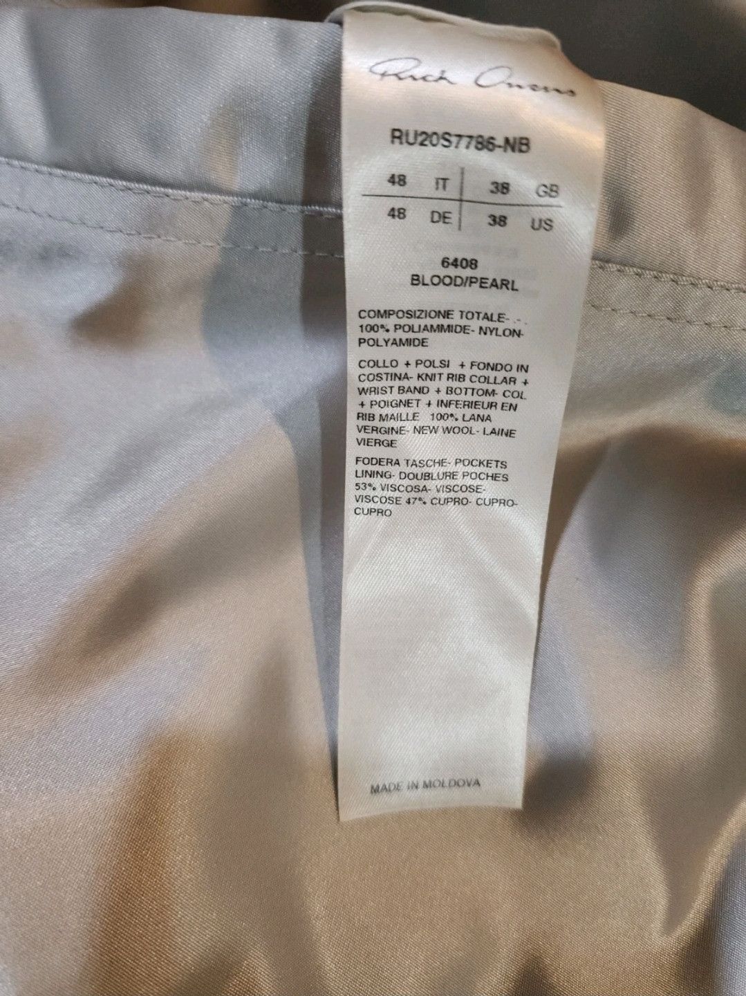 Rick Owens Rick Owens Reversible Cropped Flight Blood/Pearl Bomber 48 Size US M / EU 48-50 / 2 - 8 Thumbnail
