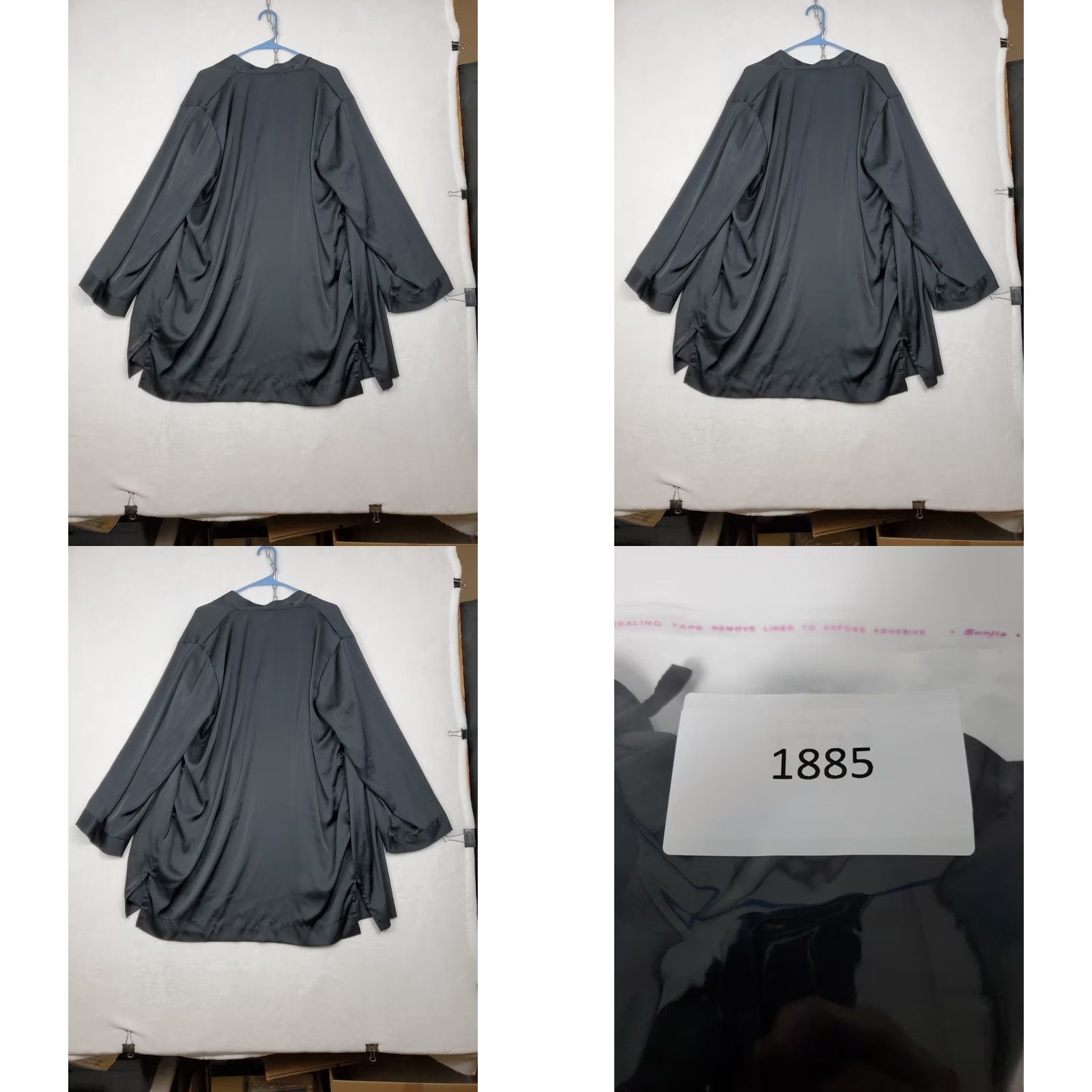 Vintage VINTAGE Stars Above Black Sheer Robe Womens XL/XXL Intimate Sleepwear Wrap Sexy Lingerie Size ONE SIZE - 9 Thumbnail